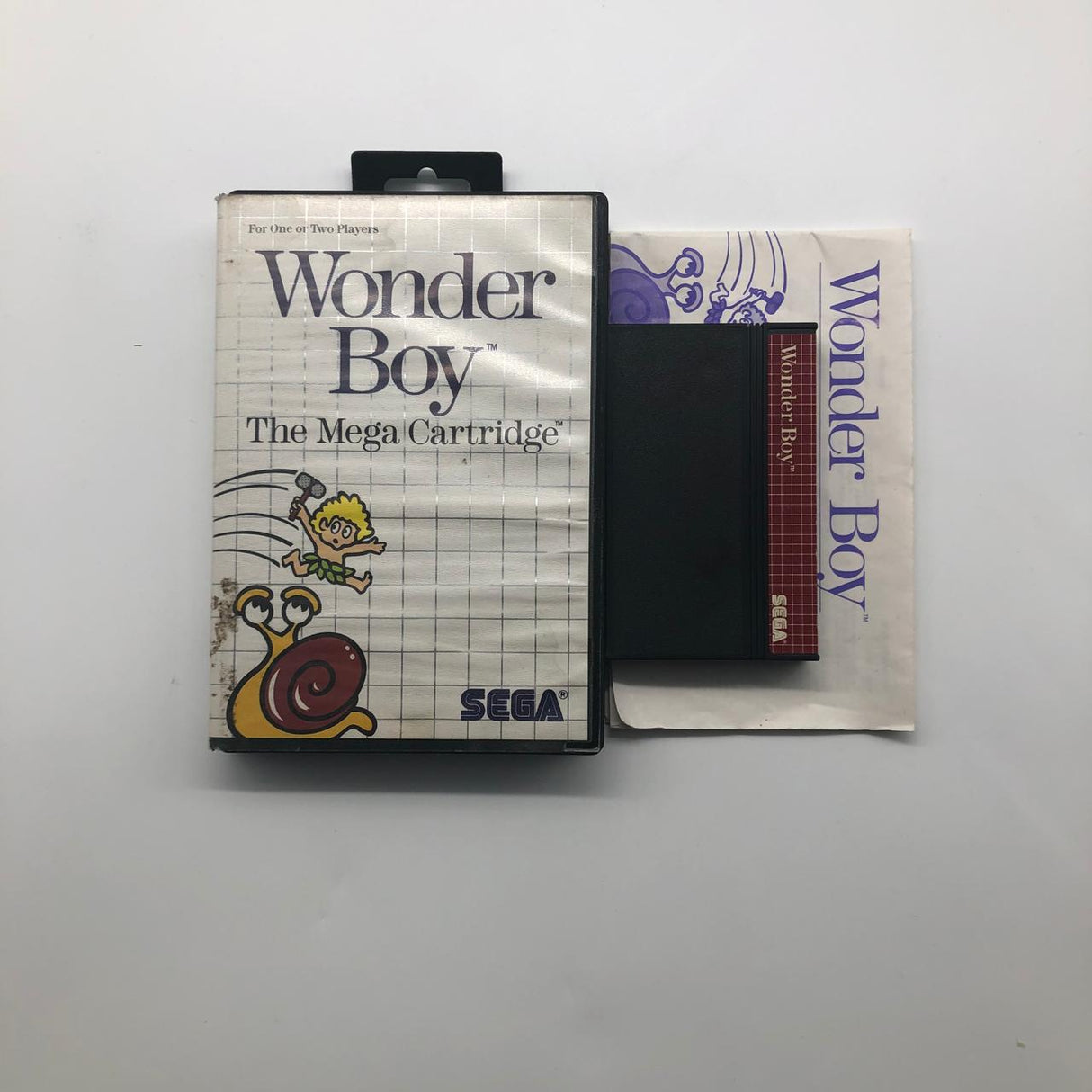 Wonder Boy Sega Master System Game + Manual PAL