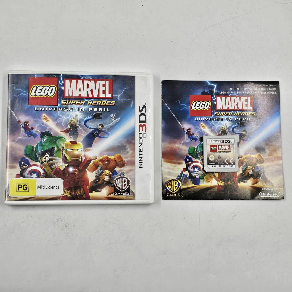 LEGO Marvel Super Heroes Universe In Peril Nintendo 3DS Game + Manual PAL