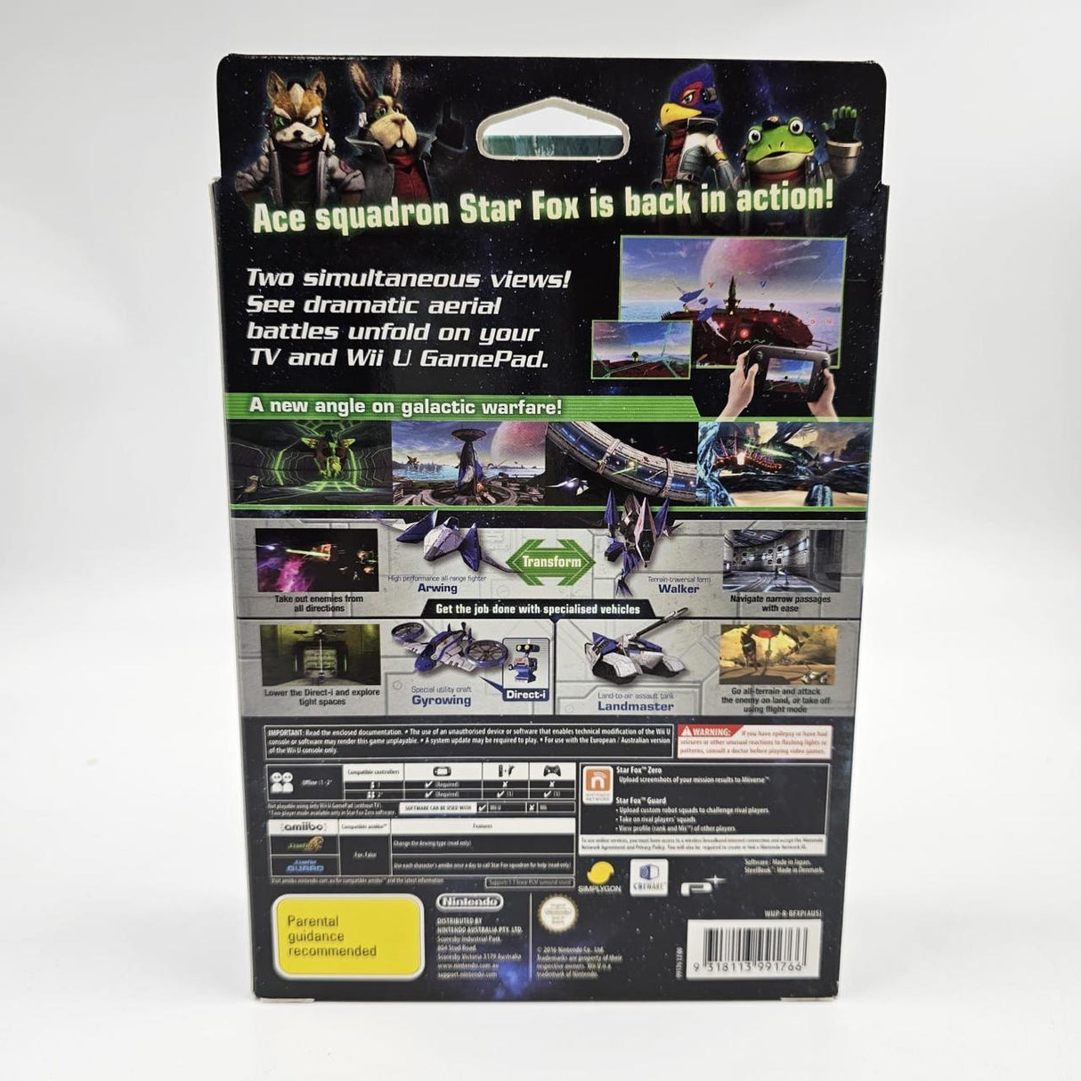 Star Fox Zero First Print Edition Wii U Game Boxed