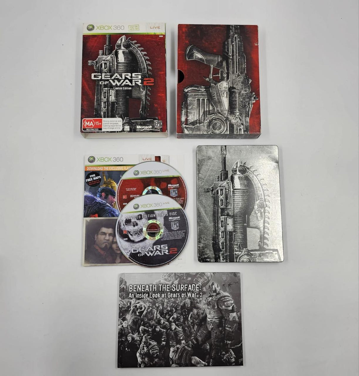 Gears Of War 2 Limited Edition Xbox 360 Game + Steelbook