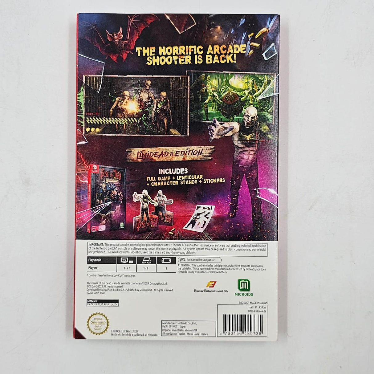 The House Of The Dead Remake Limited Edition Nintendo Switch Game Boxed