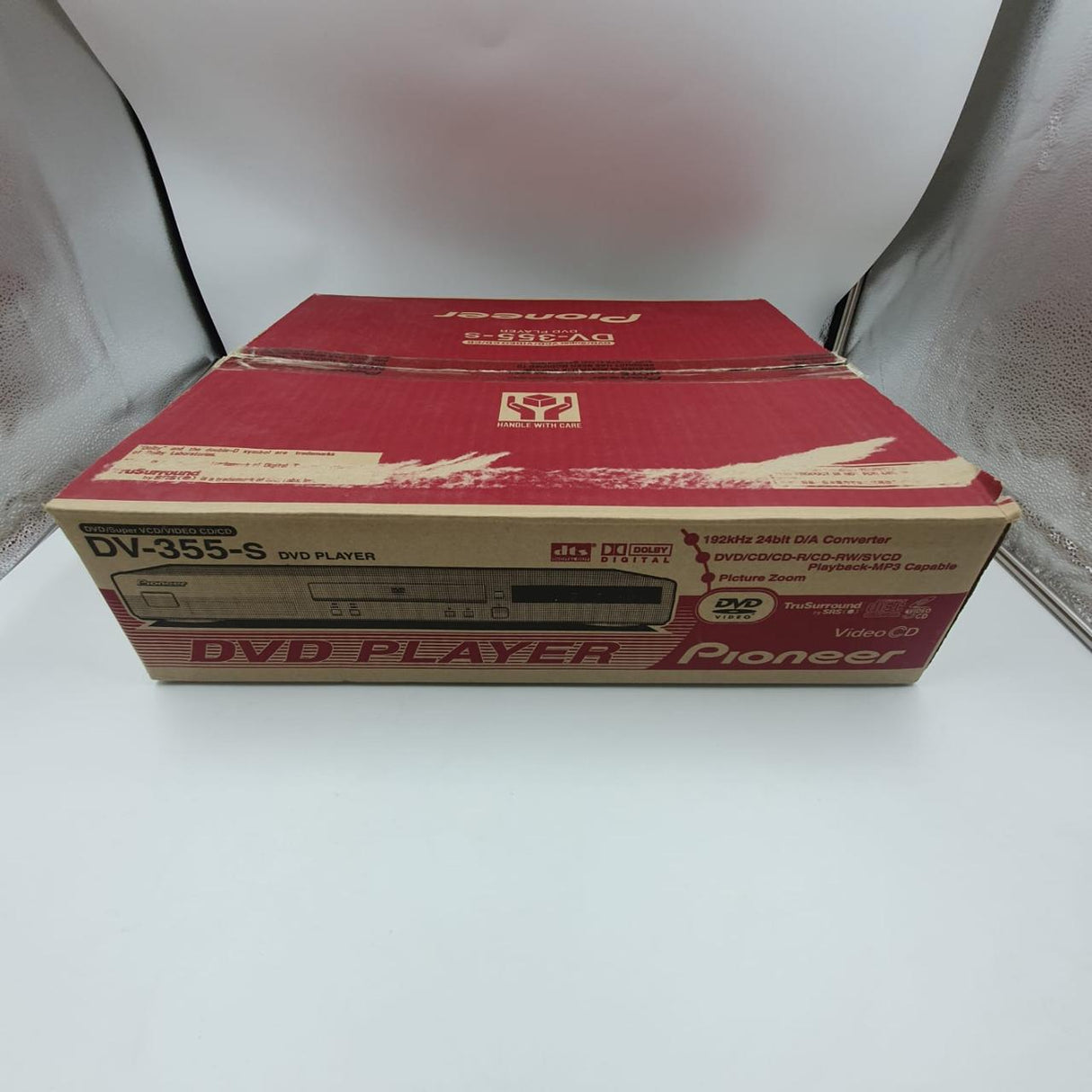 DVD Player Pioneer Dv-355-s With Remote Control And AV Cables Boxed