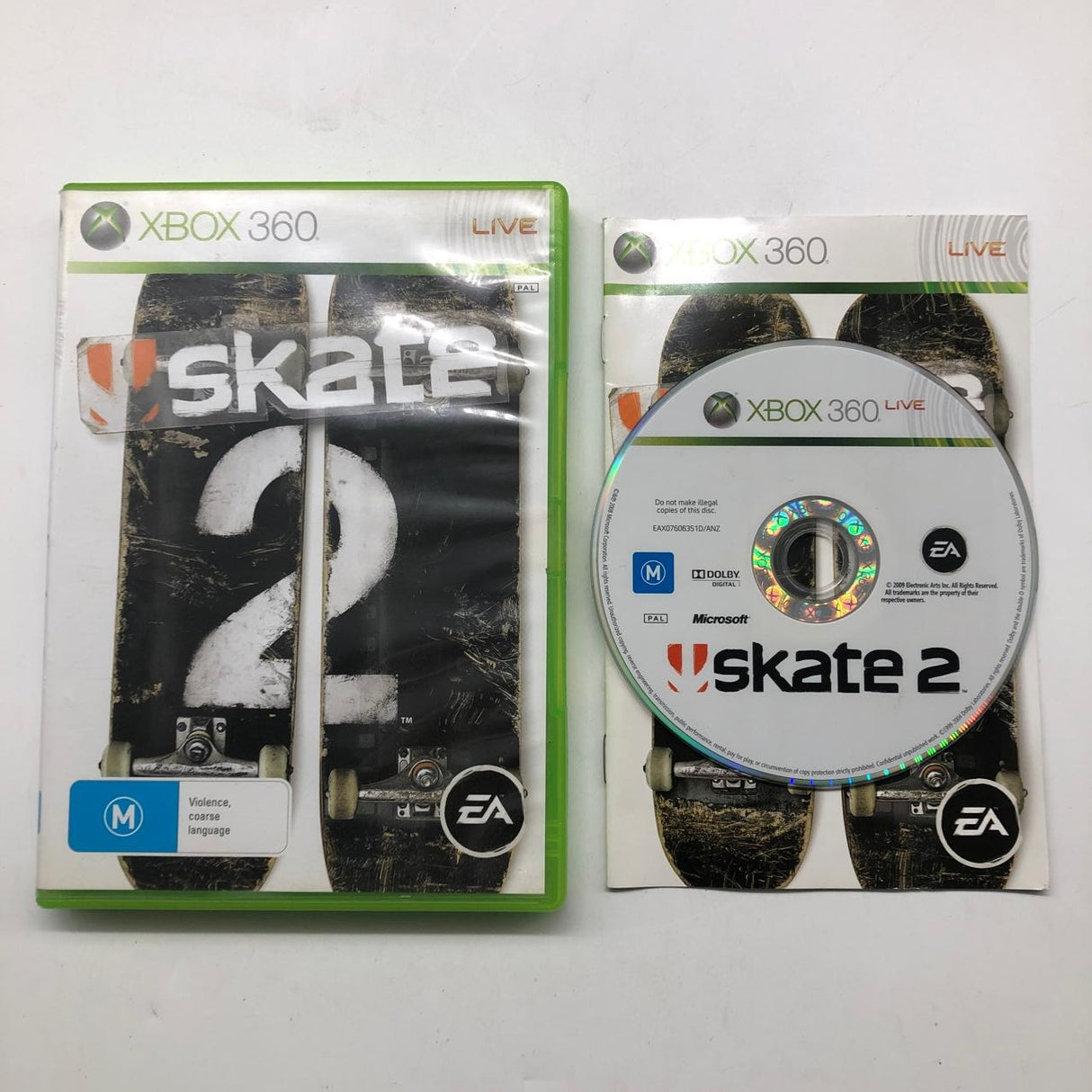 Skate 2 Xbox 360 Game + Manual PAL