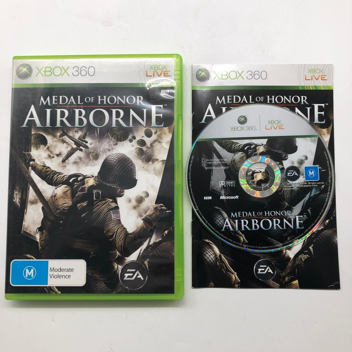 Medal Of Honor Airbone Xbox 360 Game + Manual PAL