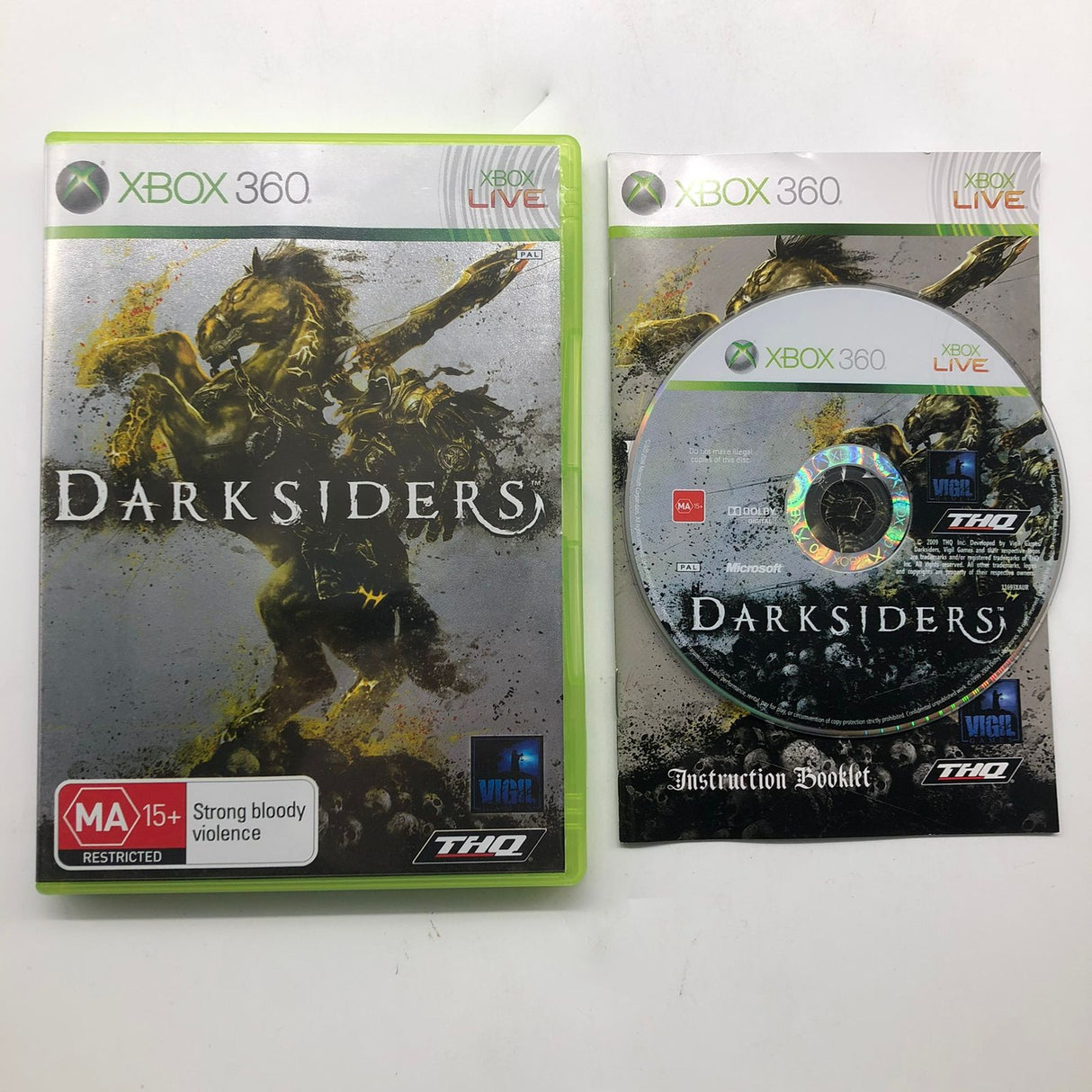 Darksiders Xbox 360 Game + Manual PAL