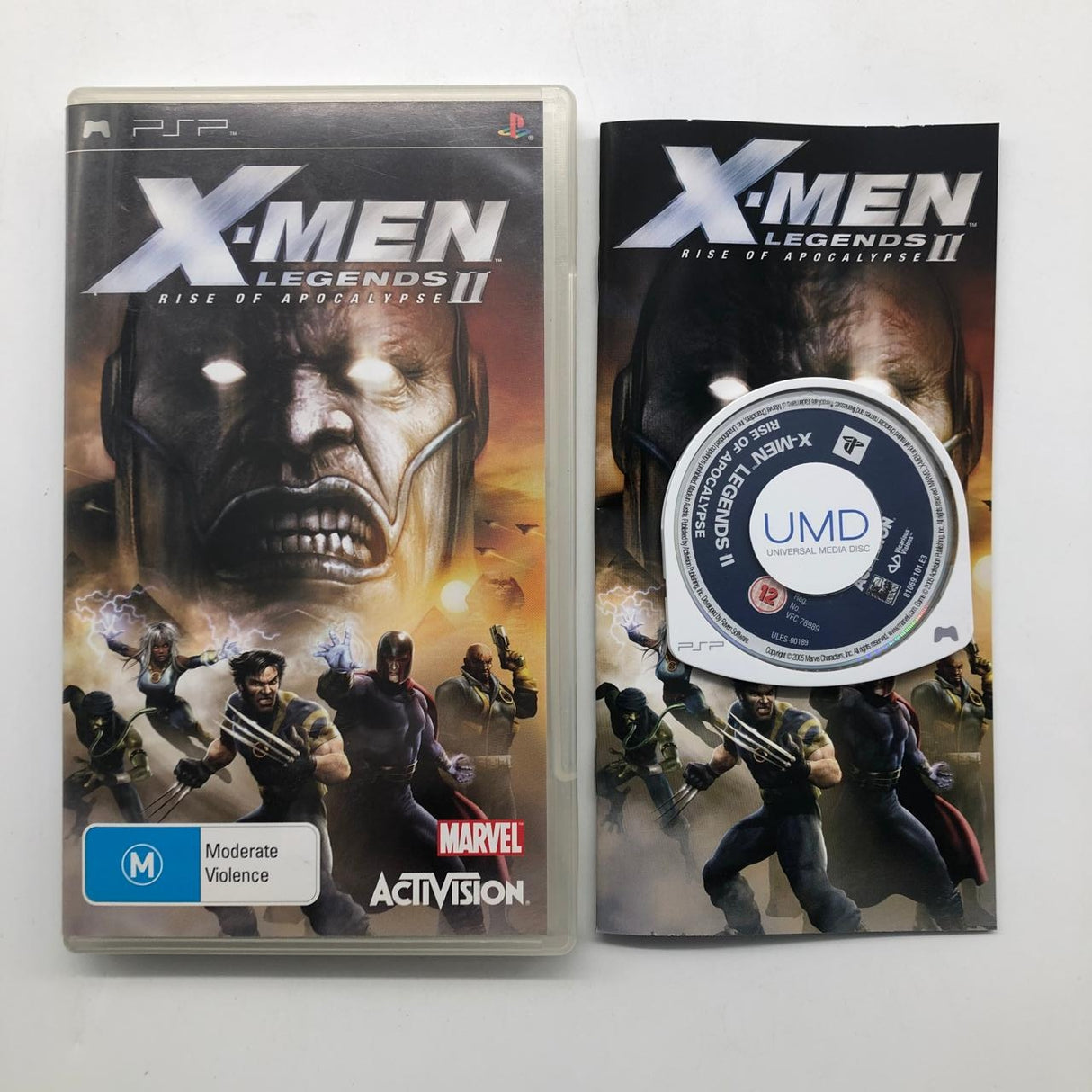 X-Men Legends II PSP Playstation Portable Game + Manual