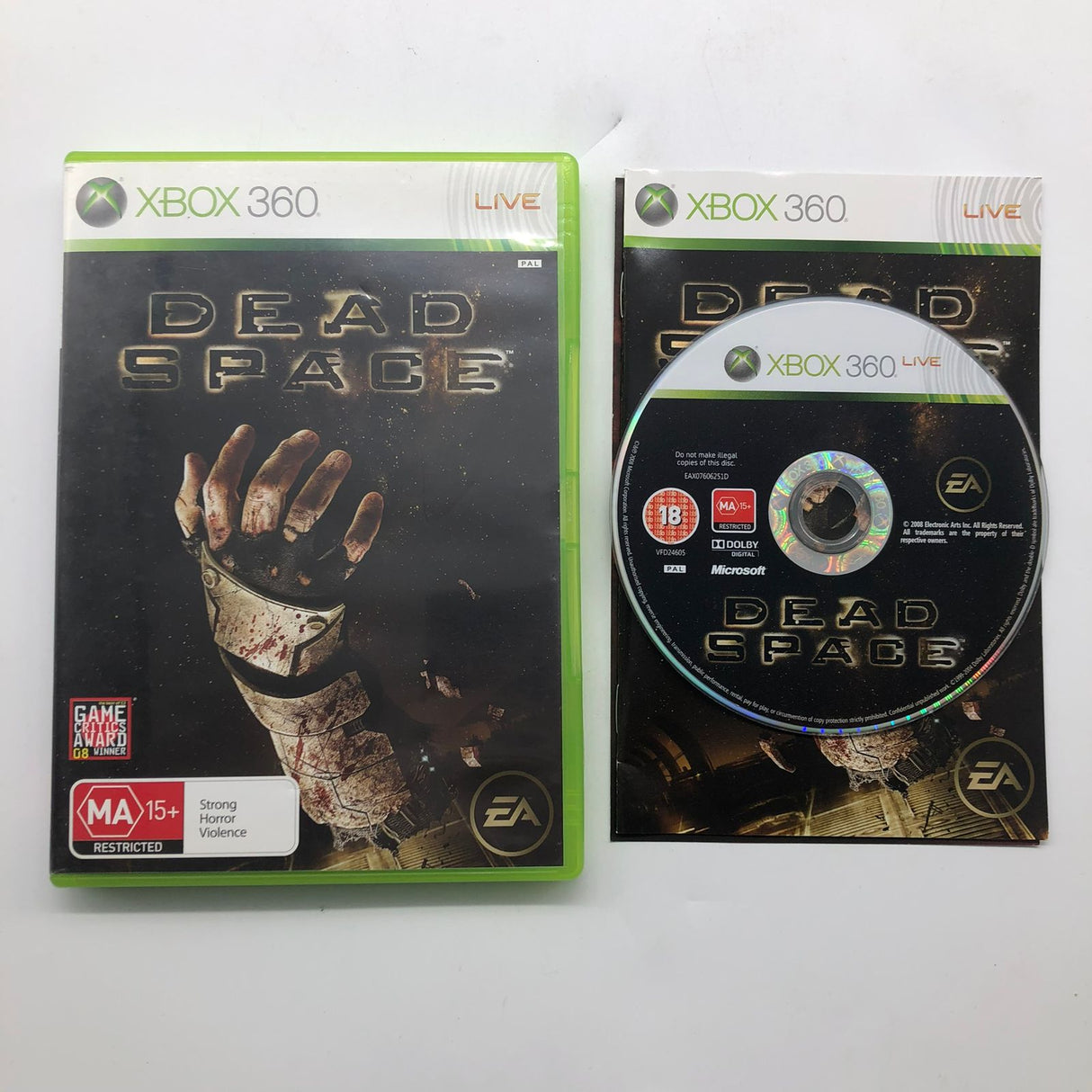Dead Space Xbox 360 Game + Manual PAL
