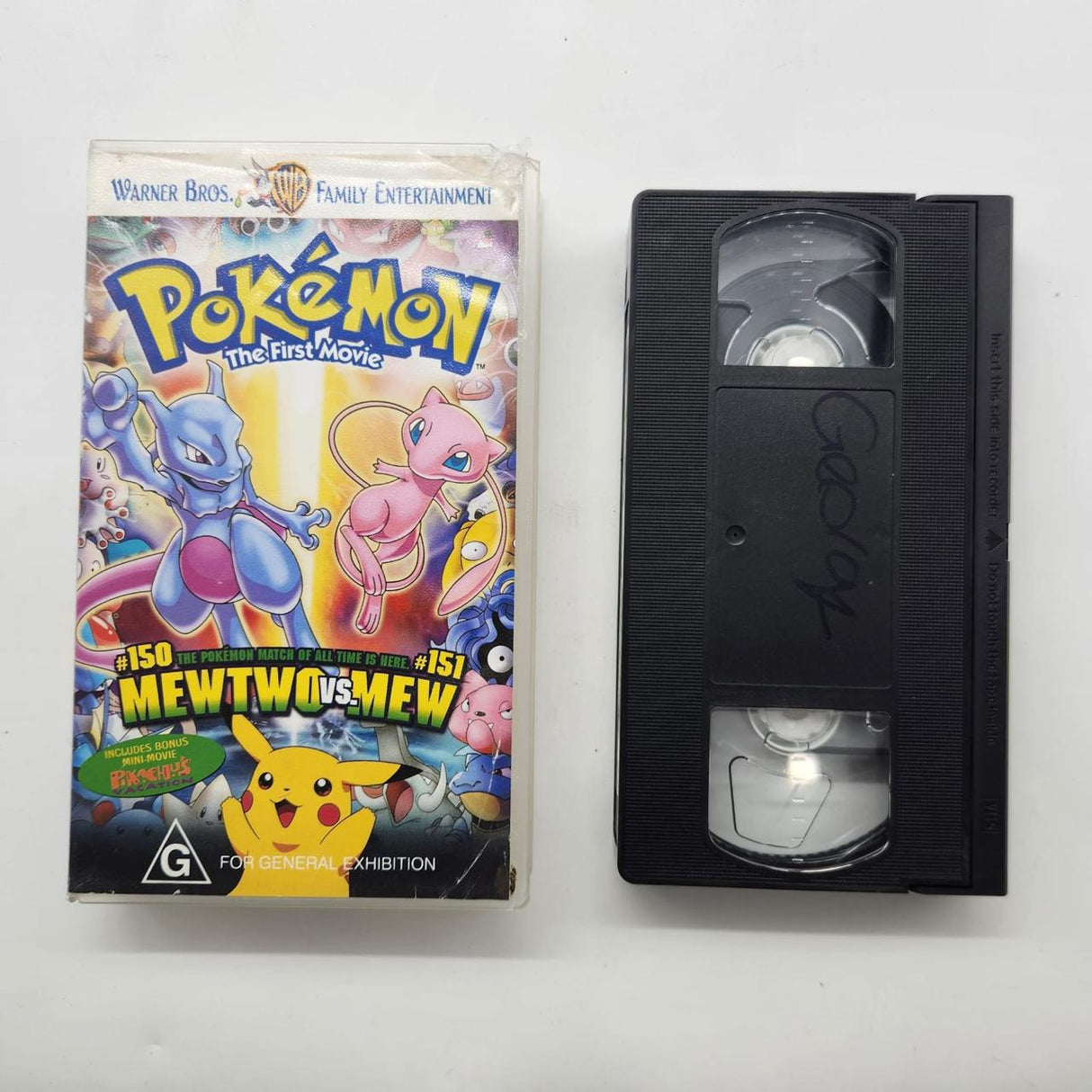 Pokemon The First Movie Mewtwo VS. Mew VHS Tape 01S4
