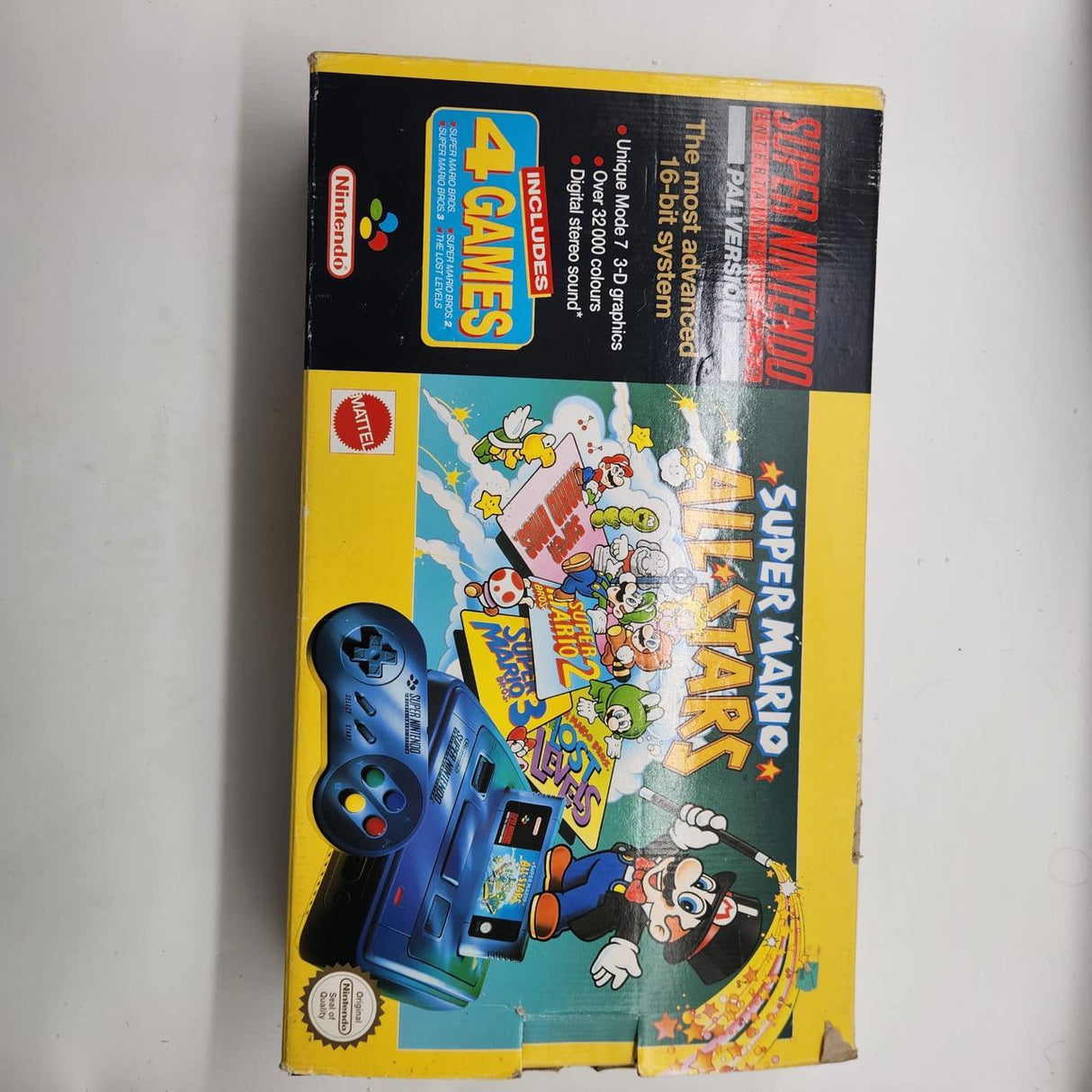 SNES Super Nintendo Entertainment System Super Mario All Stars Edition PAL Version Console Boxed