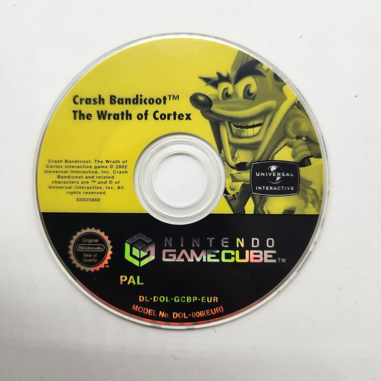 Crash Bandicoot The Wrath Of Cortex Nintendo Gamecube Disc Only PAL