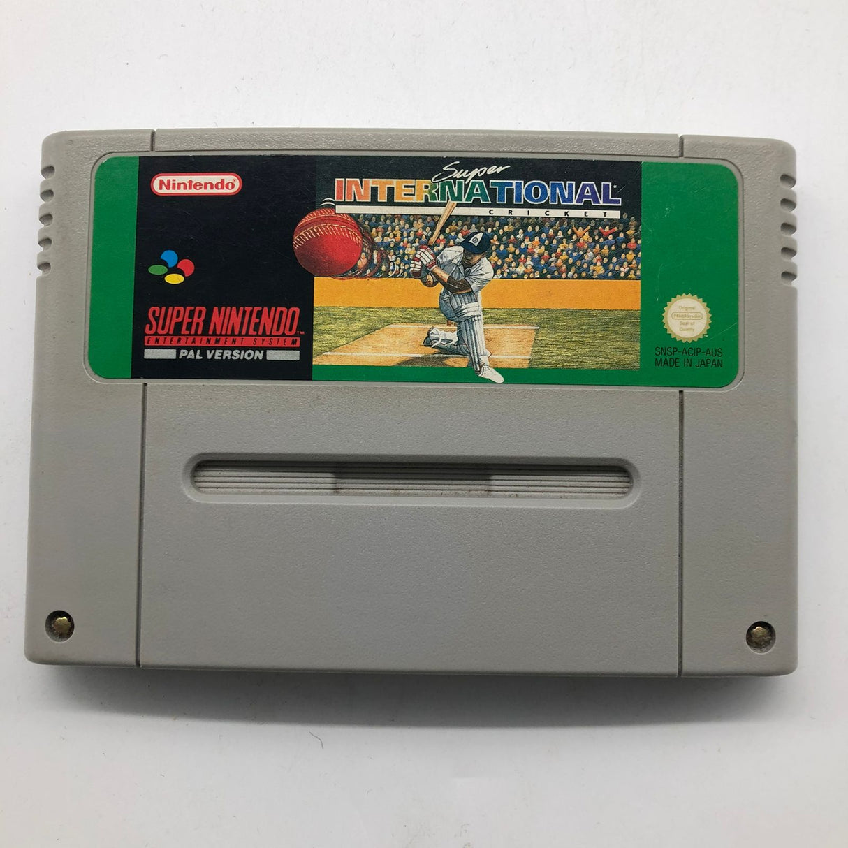 Super International Cricket Super Nintendo SNES Cartridge PAL