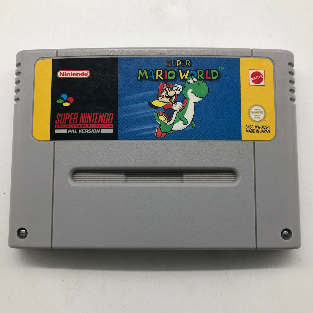 Super Mario World Super Nintendo SNES Cartridge PAL