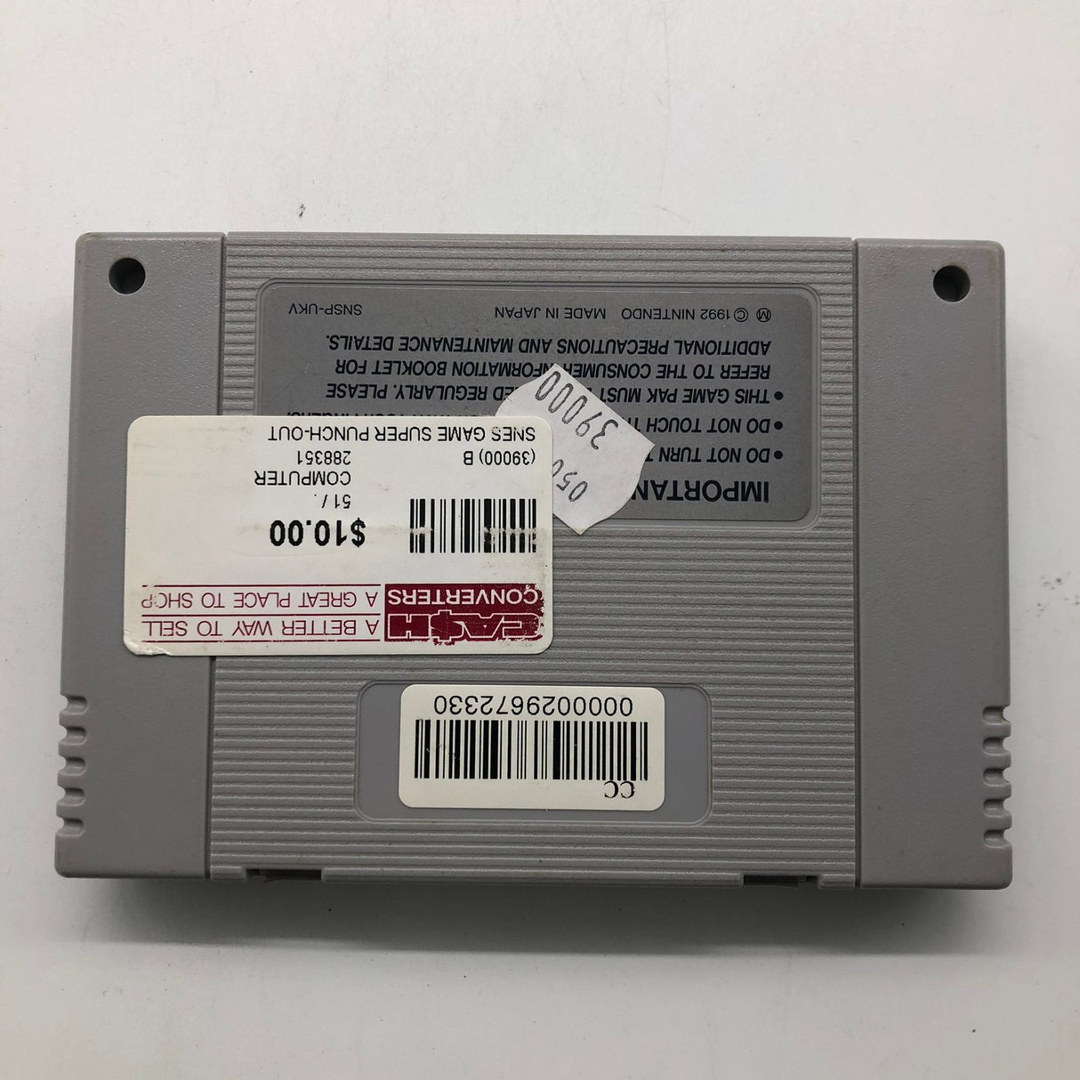 Super Punch Out Super Nintendo SNES Cartridge PAL