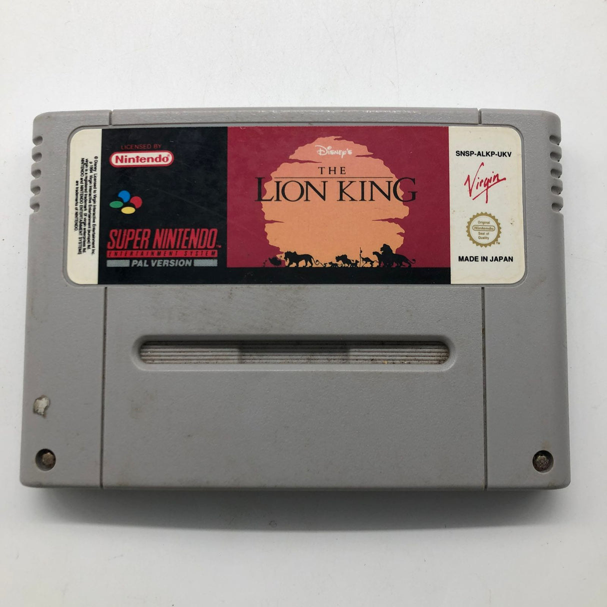 Disney's The Lion King Super Nintendo SNES Cartridge PAL