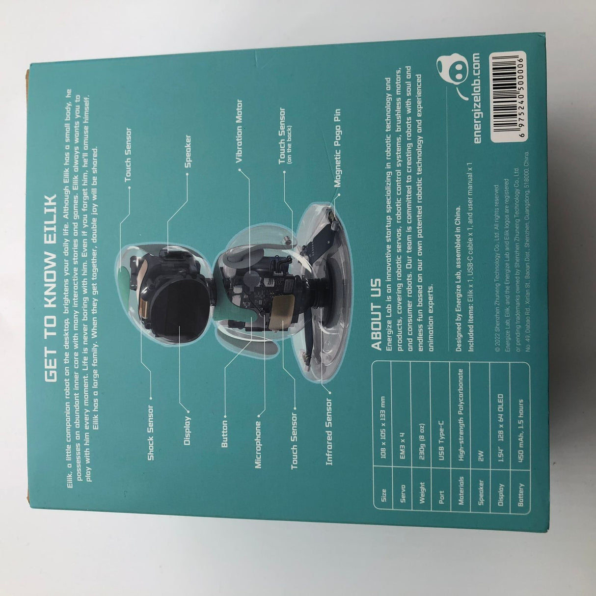 Eilik Alittle Desktop Companion Bot Energize Lab Boxed