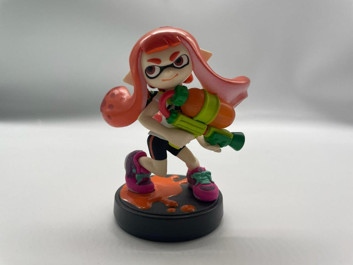 Orange Inkling Girl Splatoon Amiibo Figure
