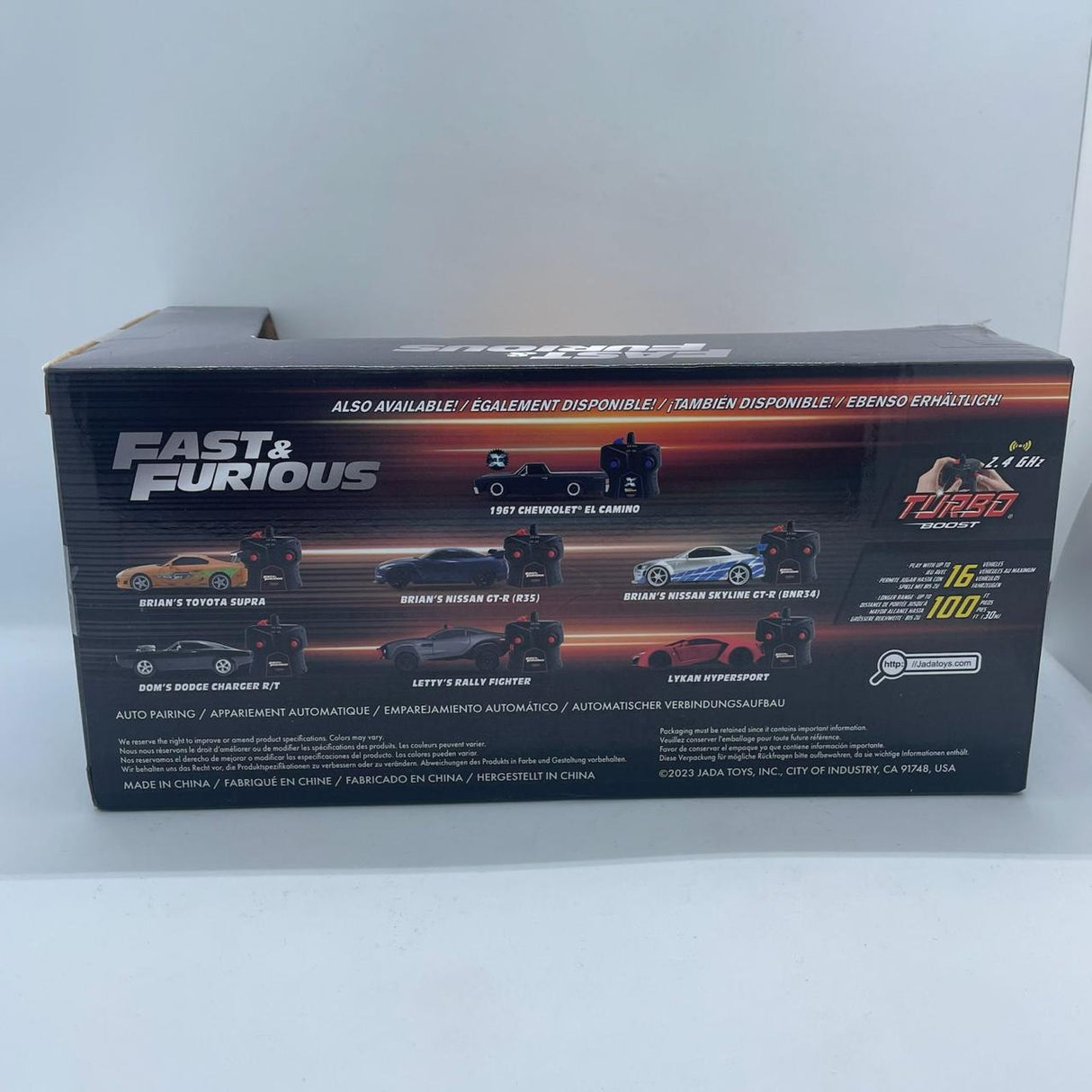 Turbo Boost Fast & Furious Brian's Toyota Supra R/C Figure