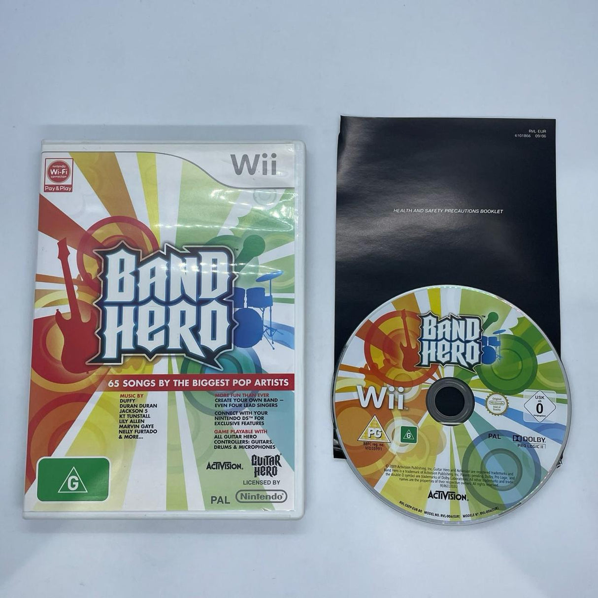 Band Hero Nintendo Wii Game + Manual PAL