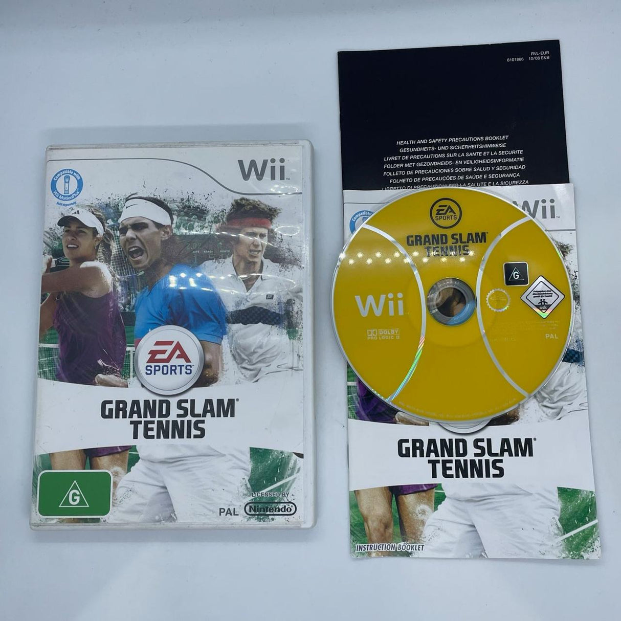 EA Sports Grand Slam Tennis Nintendo Wii Game + Manual PAL