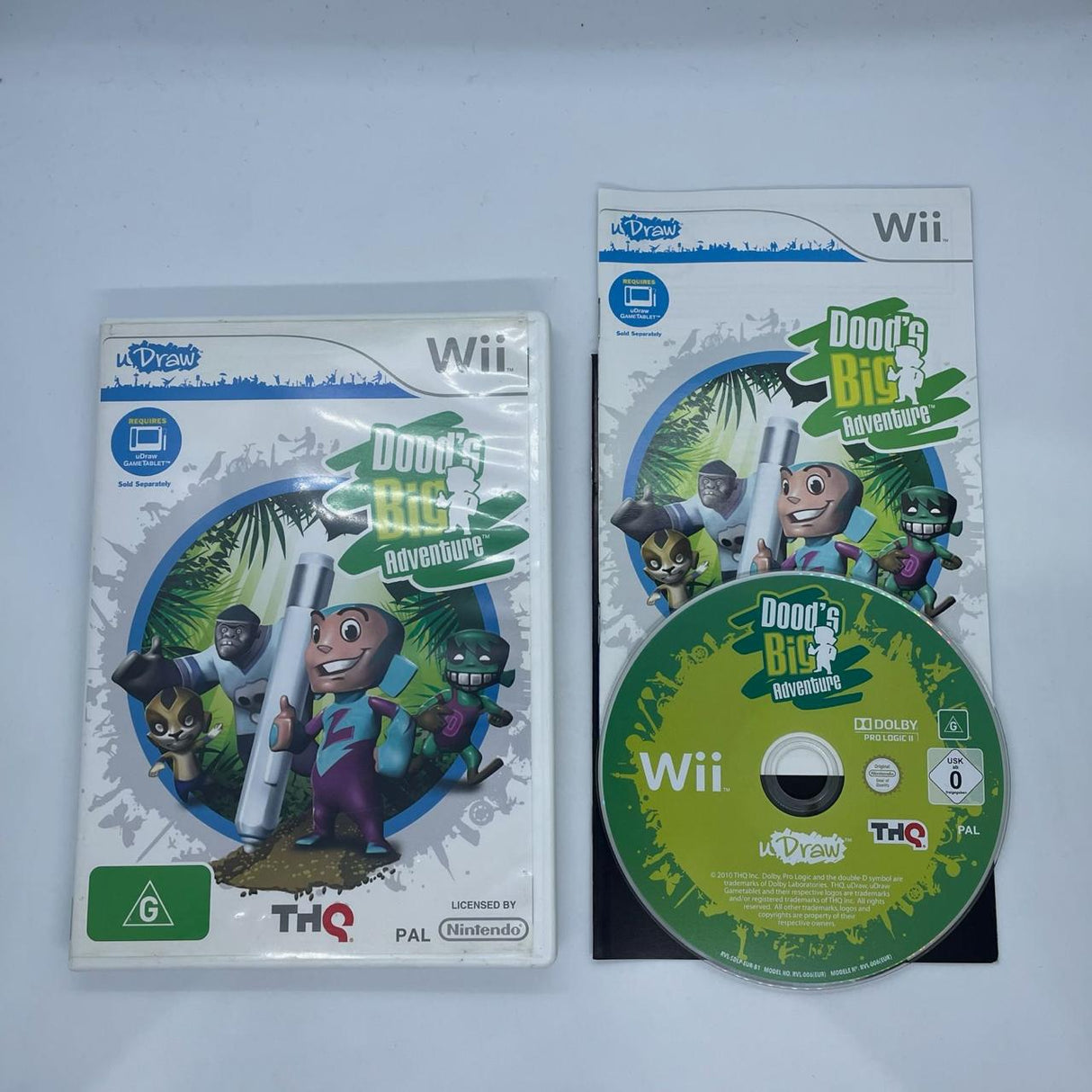 Dood's Big Adventure Nintendo Wii Game + Manual PAL