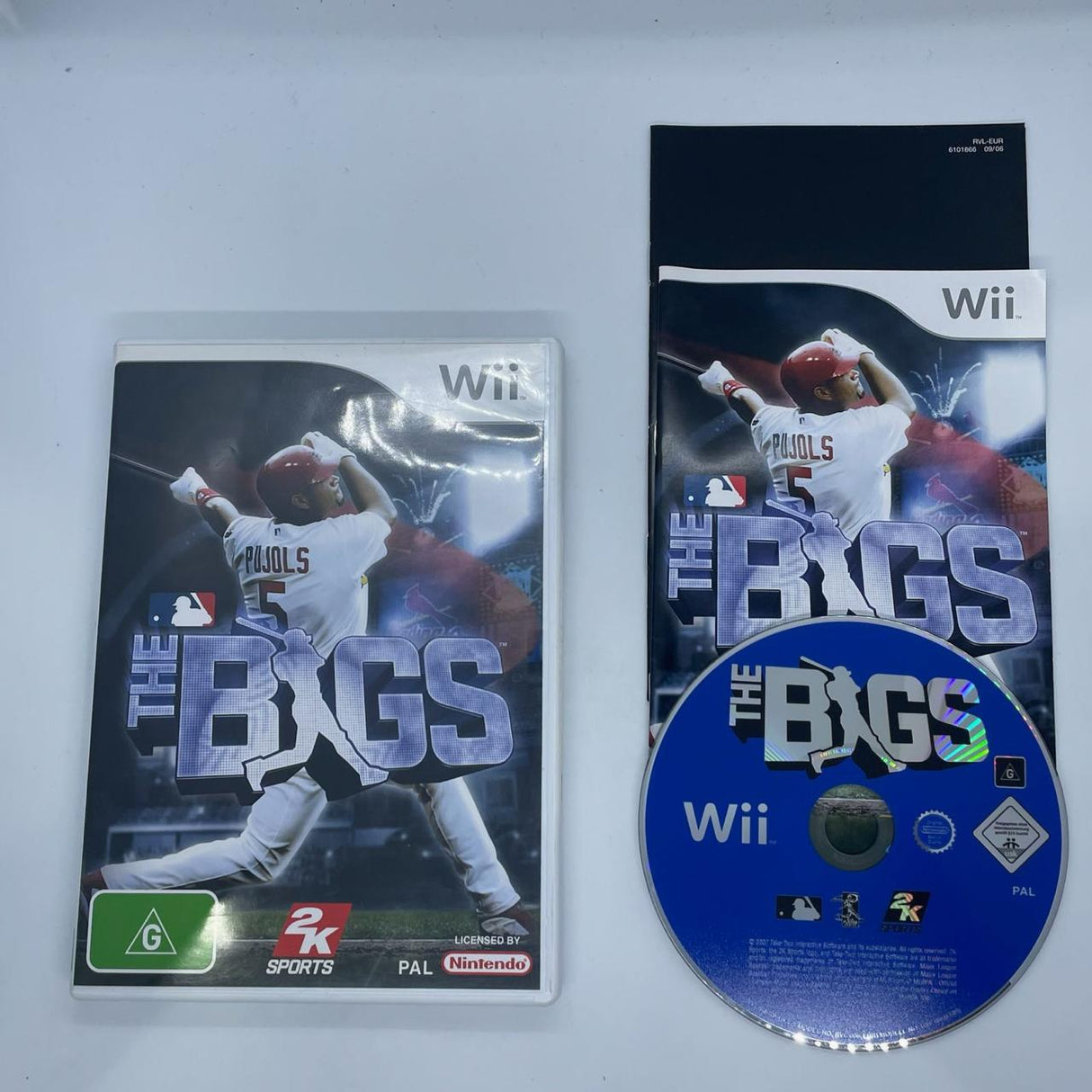 The Bigs Nintendo Wii Game + Manual PAL