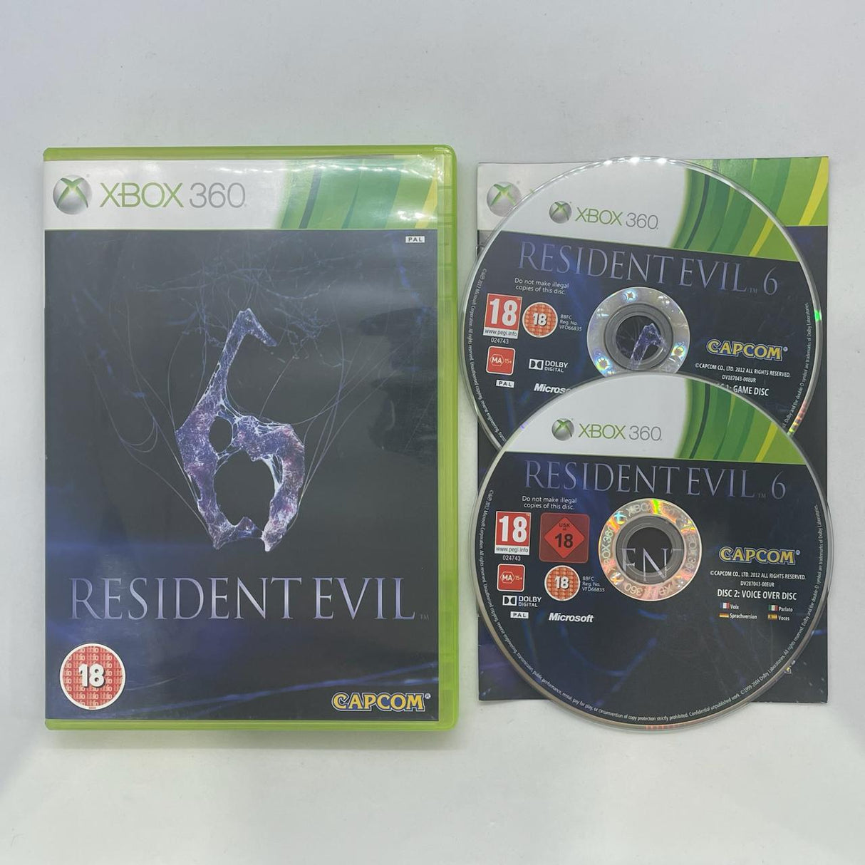 Resident Evil 6 Xbox 360 Game + Manual PAL