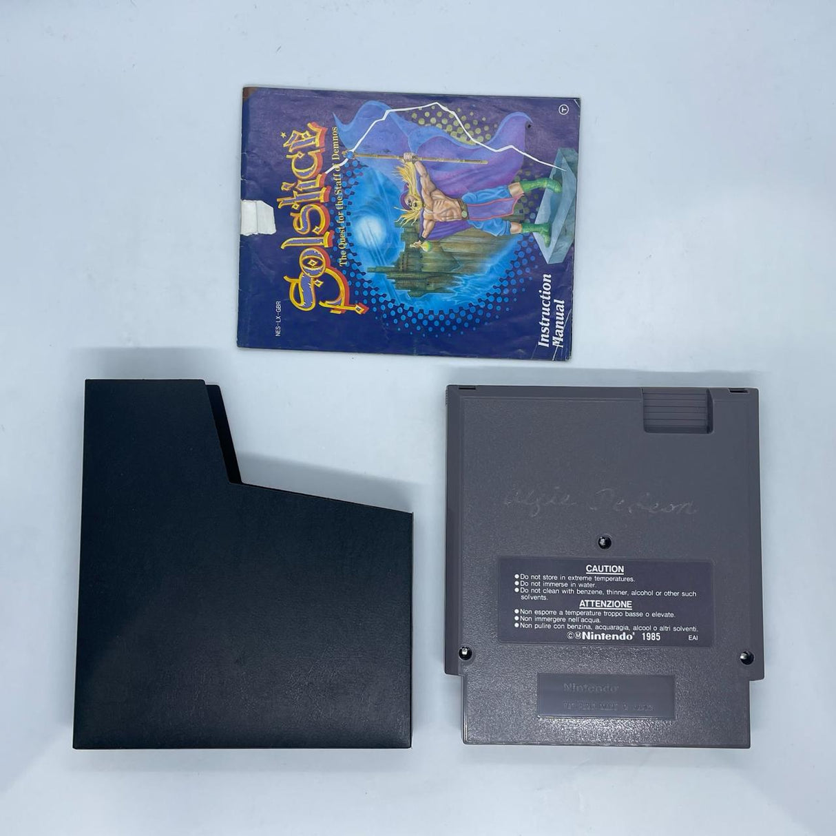 Solstice Nintendo Entertainment System NES Game + Manual PAL