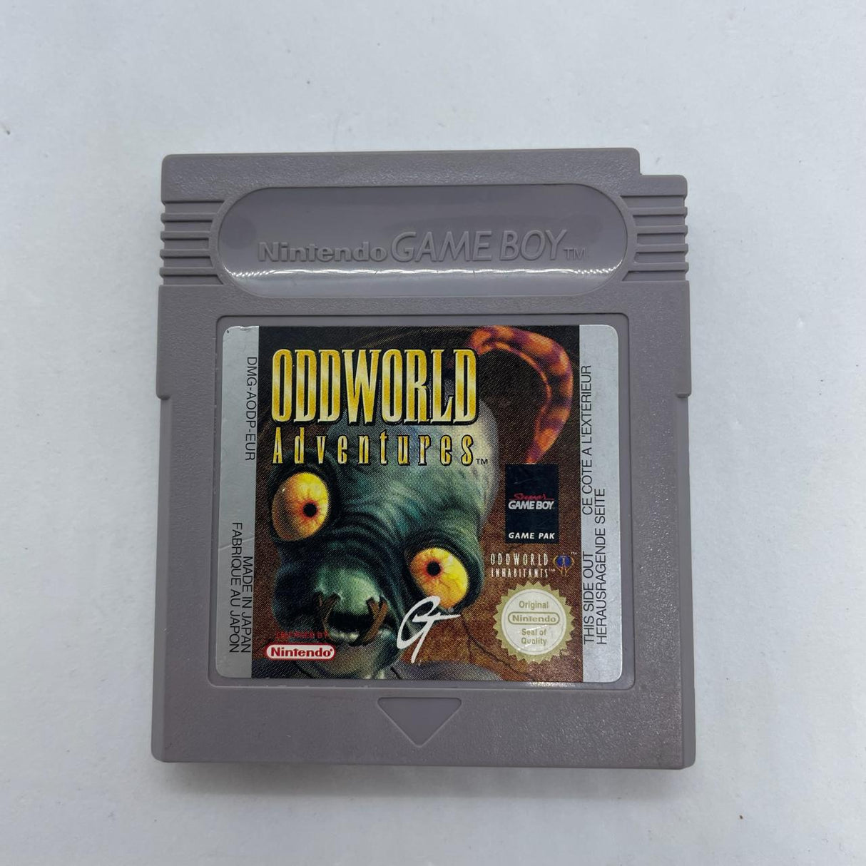Odd World Adventures Nintendo Gameboy Original Game Cartridge