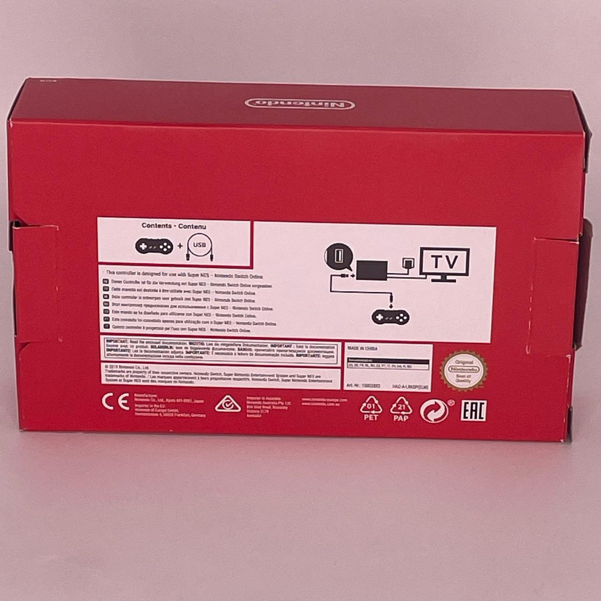 Super Nintendo Entertainment System Nintendo Switch Online Controller Boxed