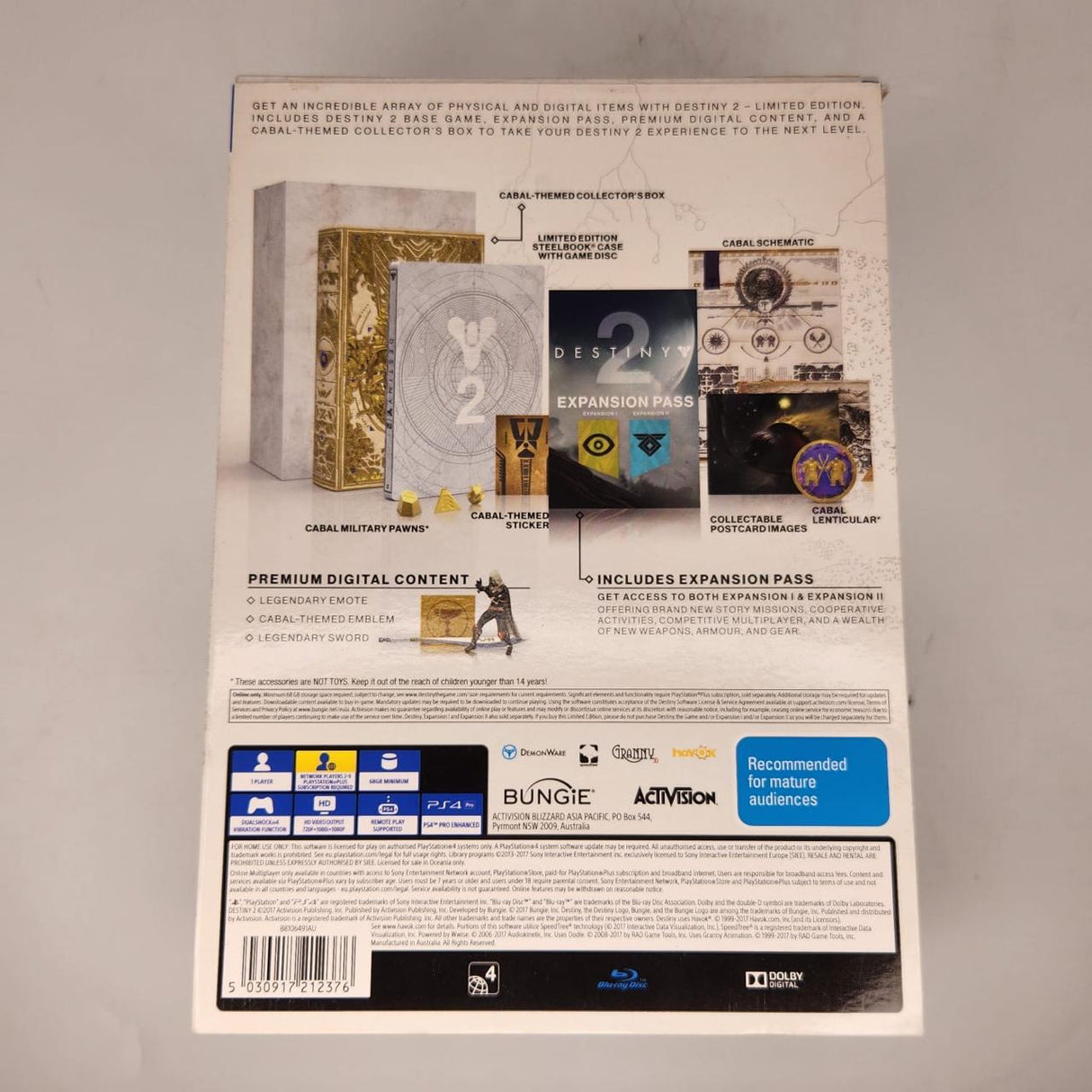 Destiny 2 PS4 Playstation 4 Game Complete Limited Edition Boxed