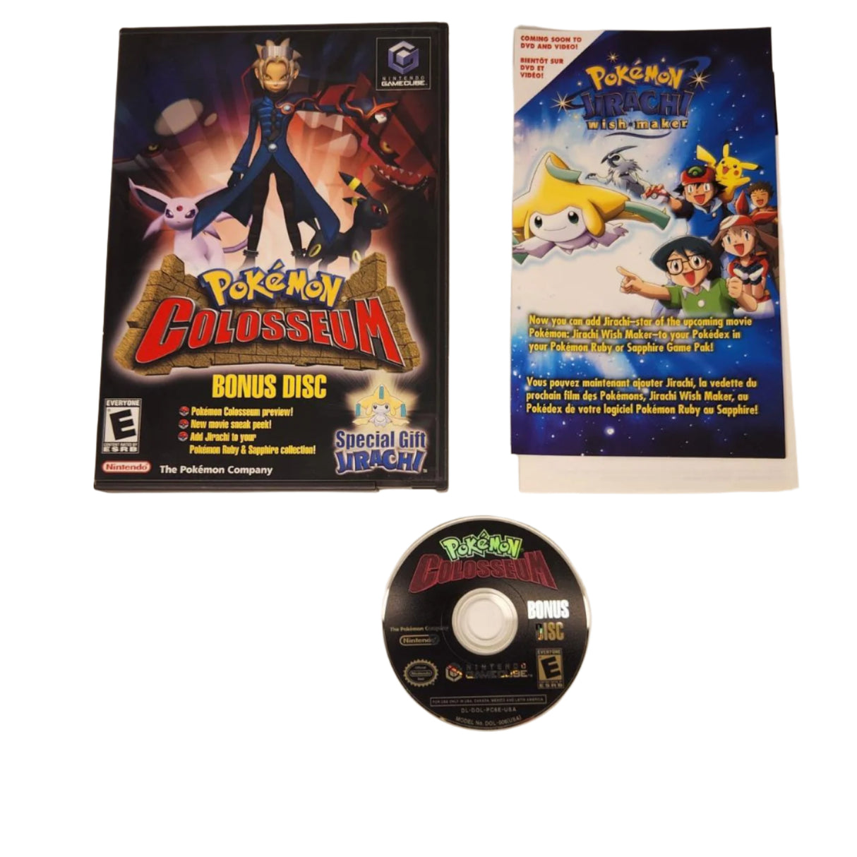 Pokémon Colosseum Bonus Disc Complete With Jirachi Nintendo GameCube