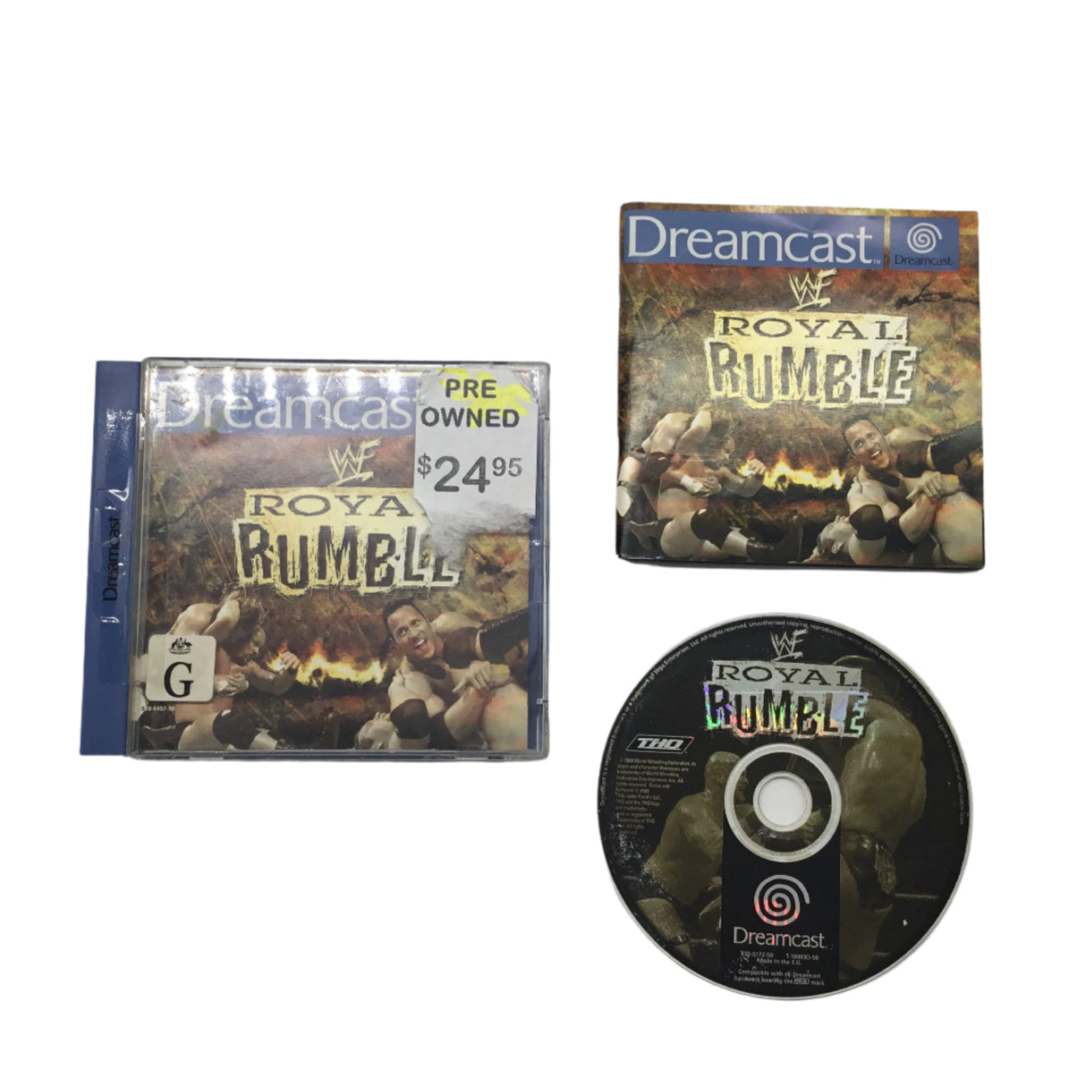WWF Royal Rumble SEGA Dreamcast Game + Manual