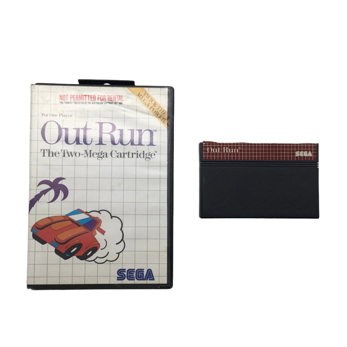 Out Run Outrun Sega Master System Game PAL