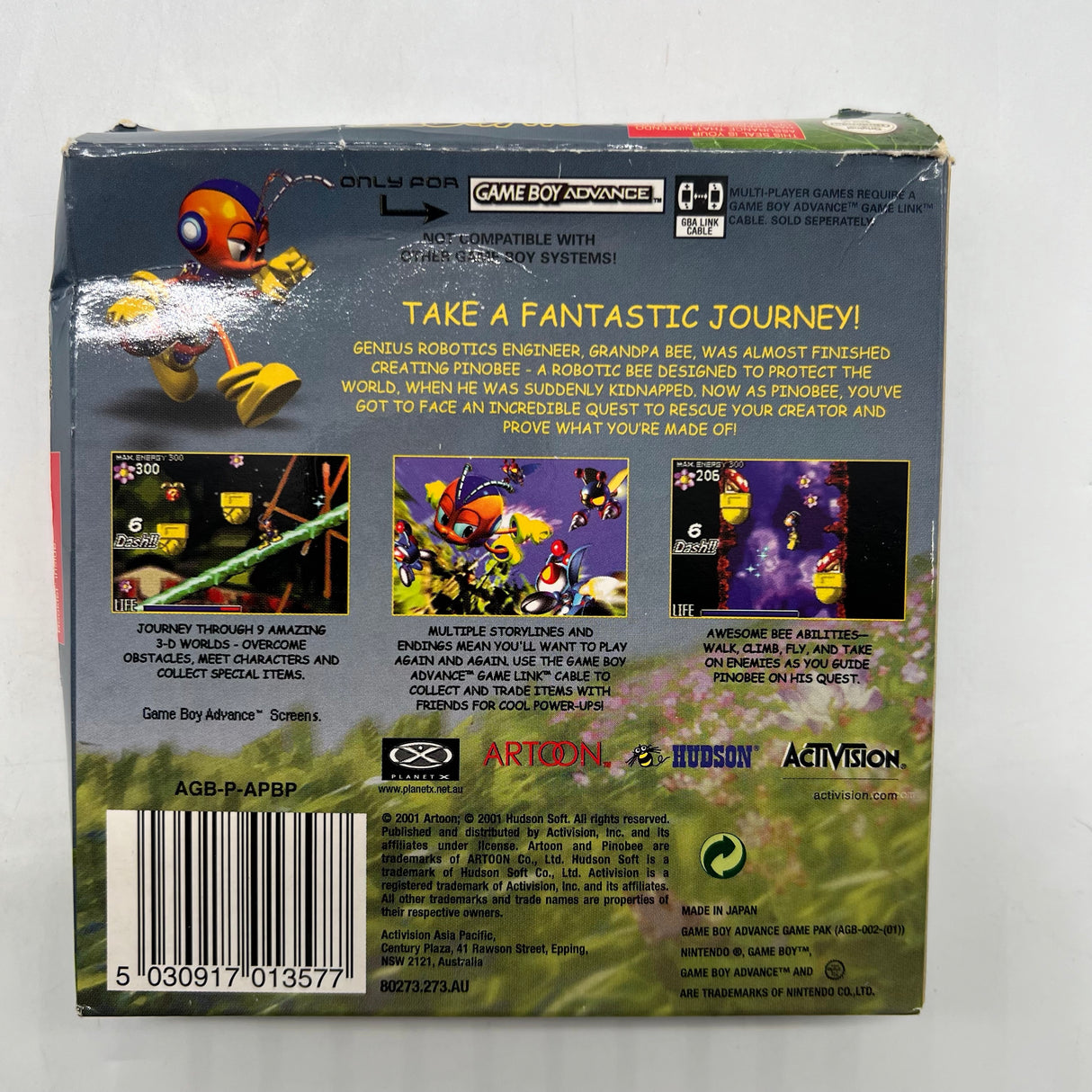 Pinobee Wings Of Adventure Nintendo Game Boy Advance Game Boxed Complete