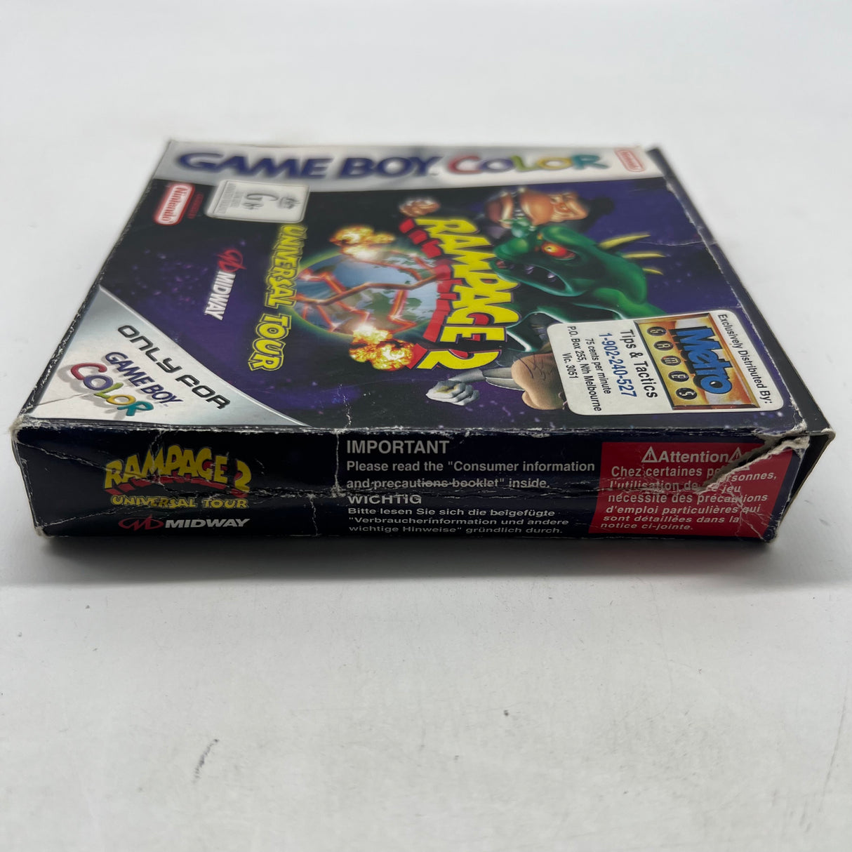Rampage 2 Universal Tour Game Boy Color Game Boxed Complete PAL