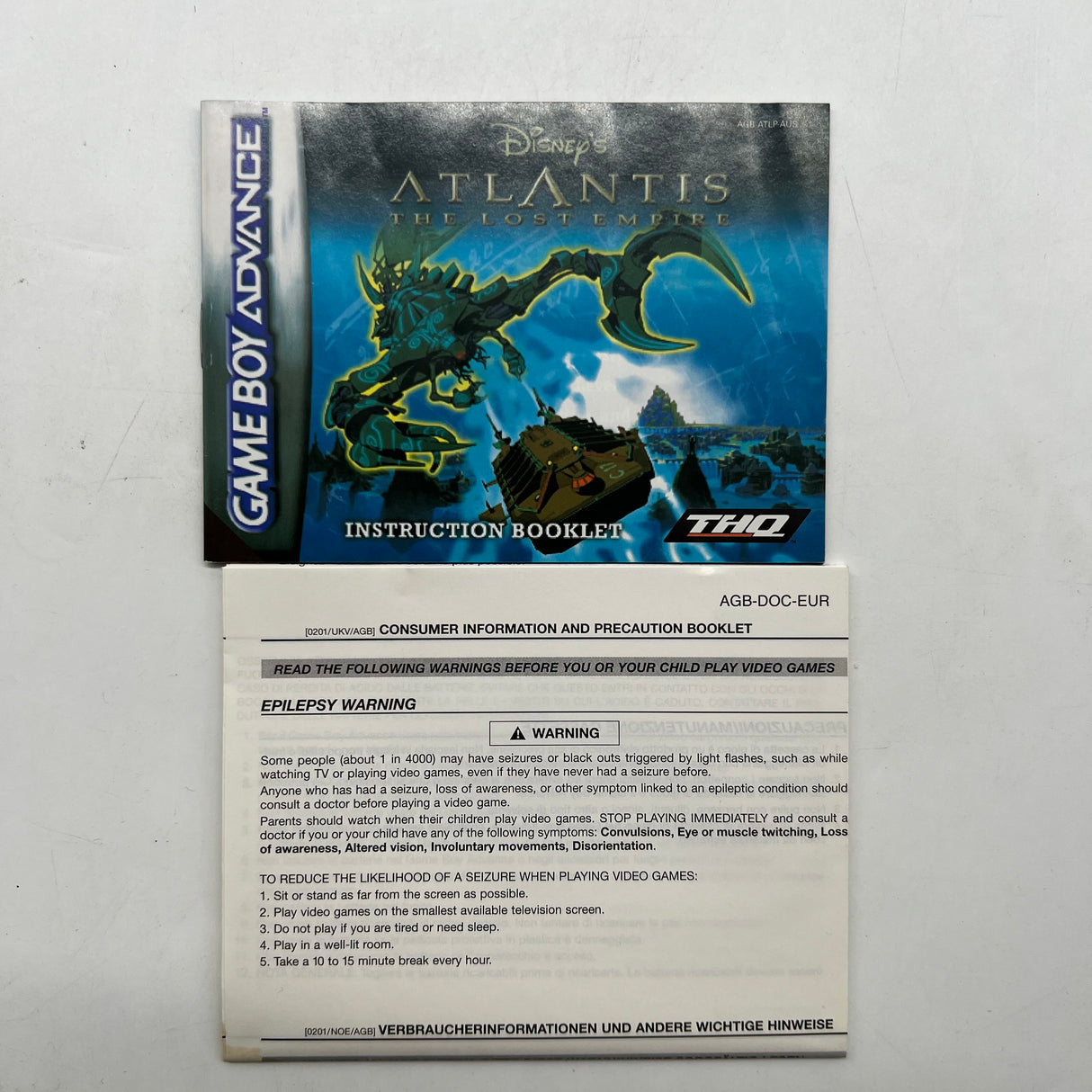Disney's Atlantis: The Lost Empire Game Boy Advance Game Boxed Complete