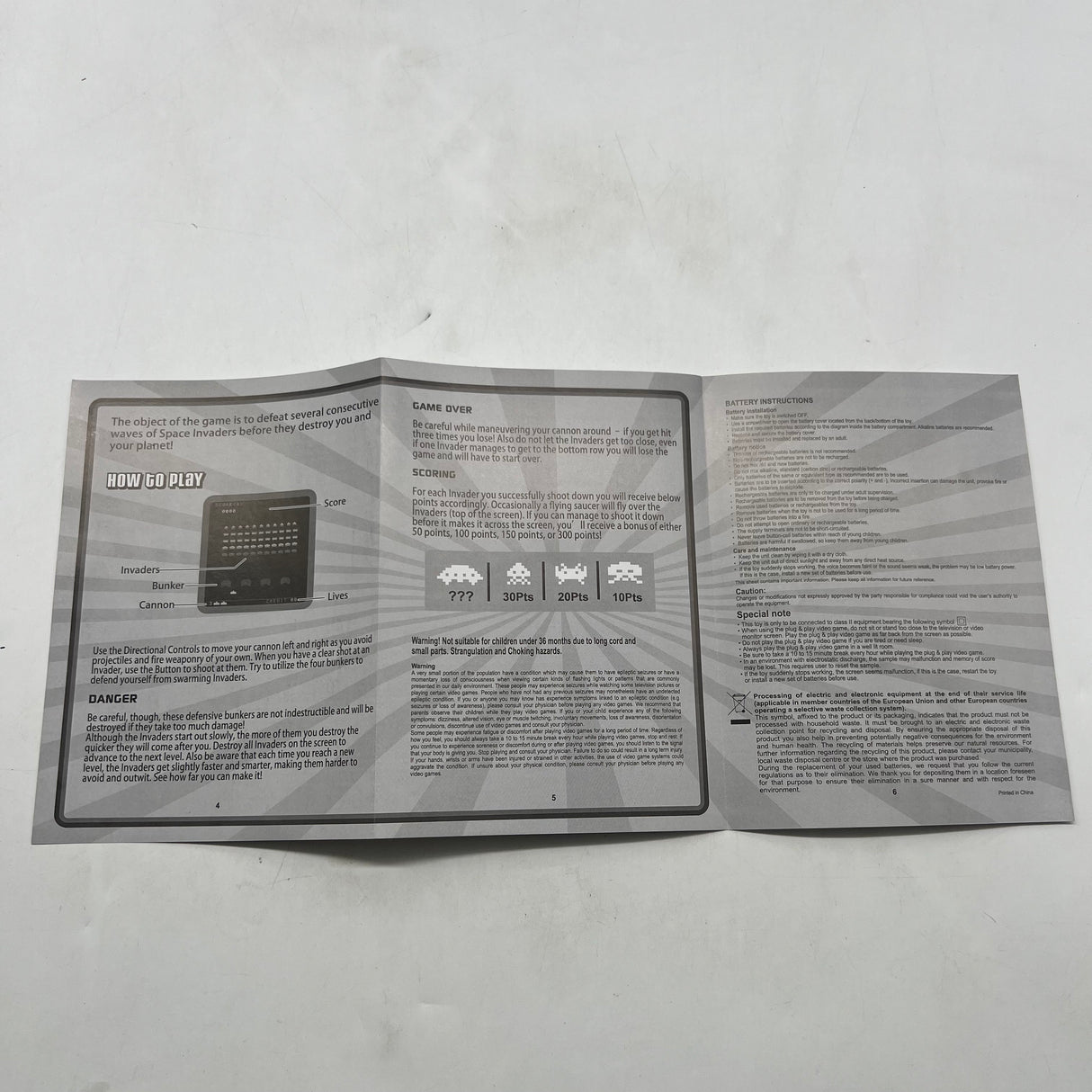 Space Invaders Plug and Play MSI TV Entertainment System