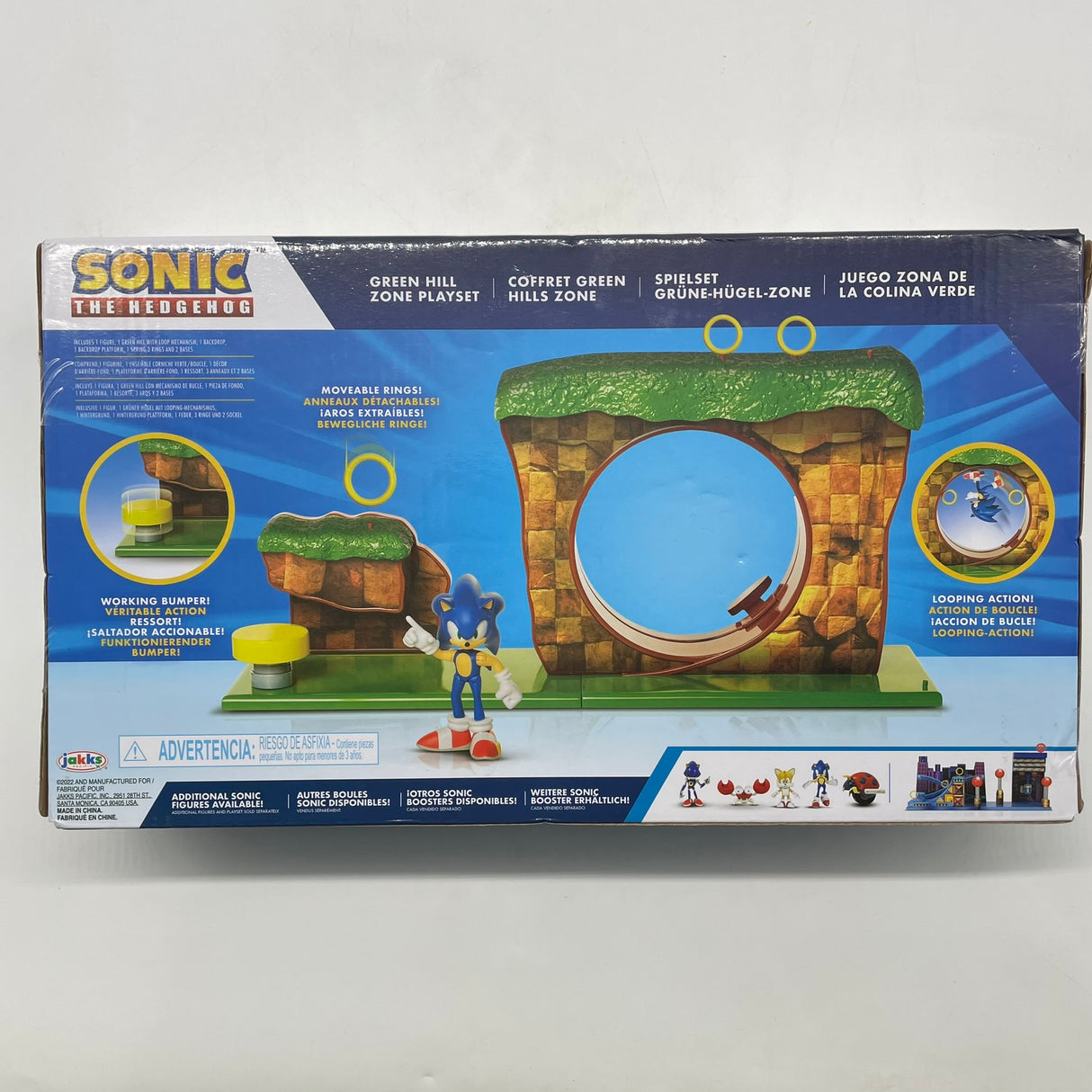 Sonic The Hedgehog Green Hill Zone Playset Brand New