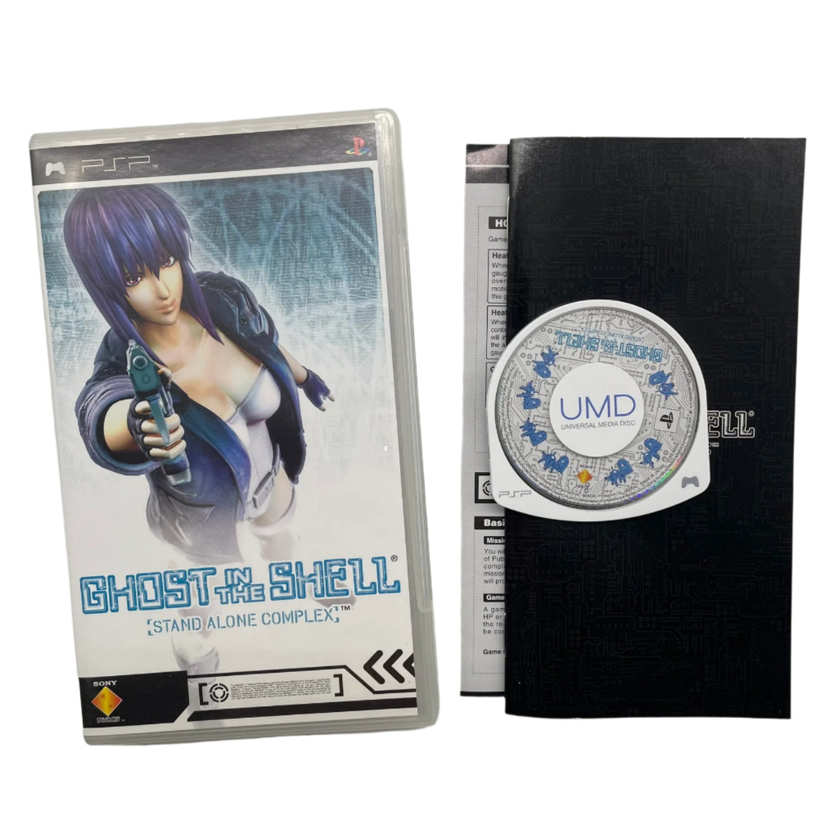 Ghost in the Shell Stand Alone Complex PSP PlayStation Portable Japanese Game + Manual