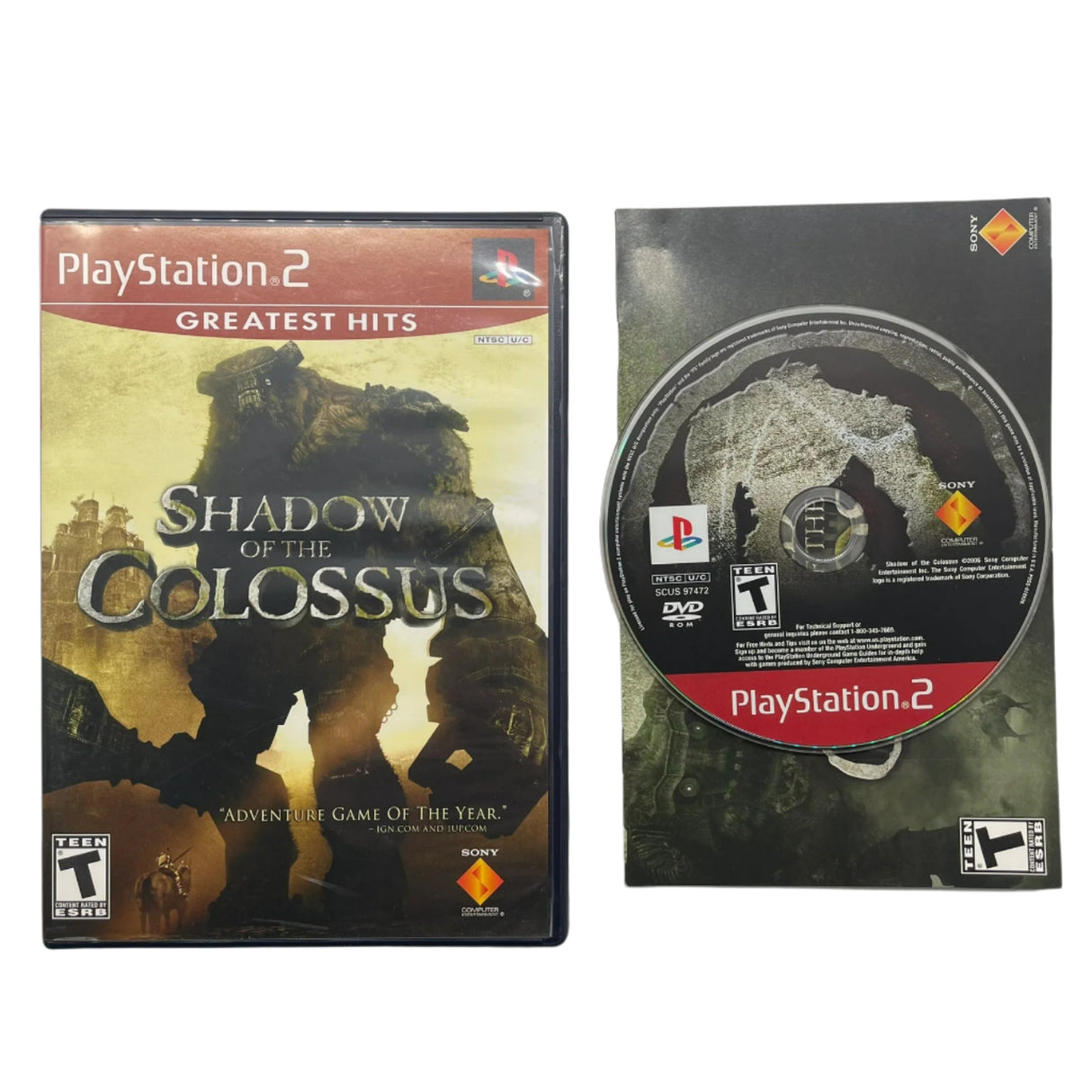 Shadow of the Colossus PS2 PlayStation 2 Game + Manual NTSC U/C