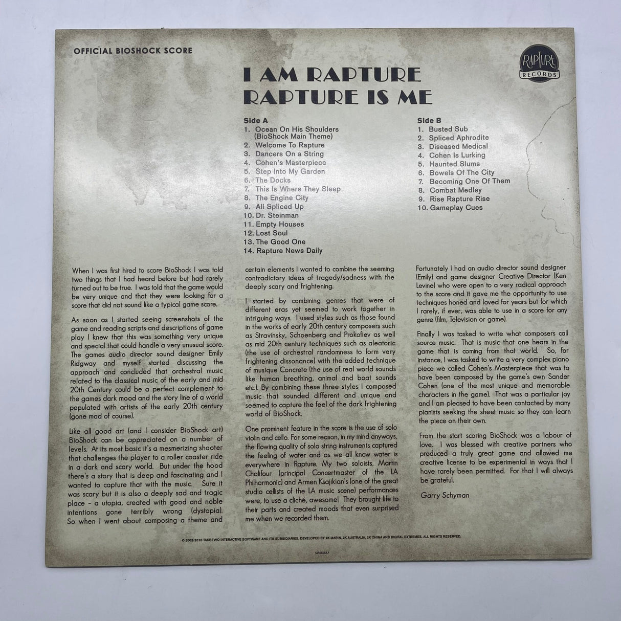 Bioshock 2 Special Edition PS3 PlayStation 3 Complete Boxed Game