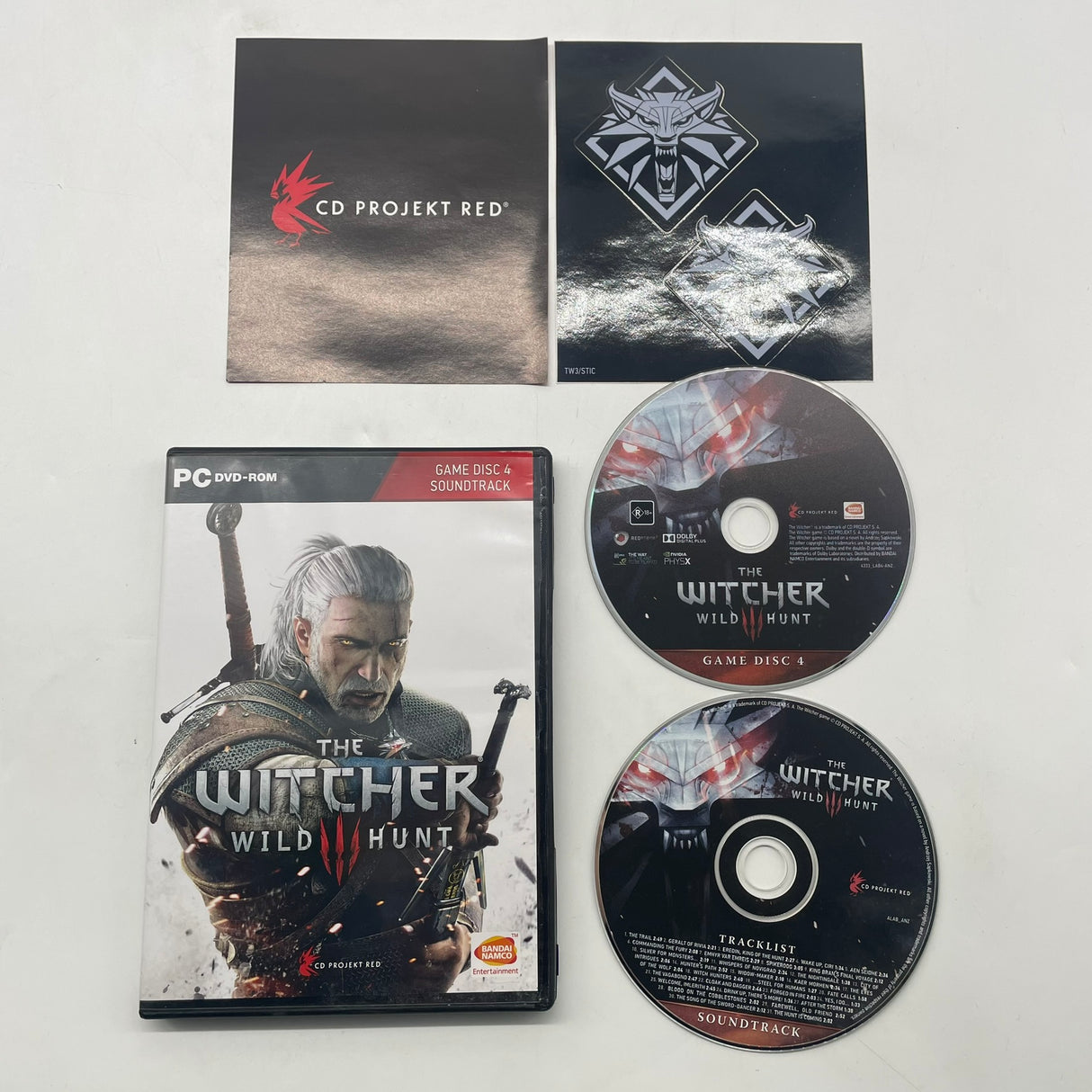The Witcher 3 III Wild Hunt PC DVD Game Boxed Complete with CD Soundtrack