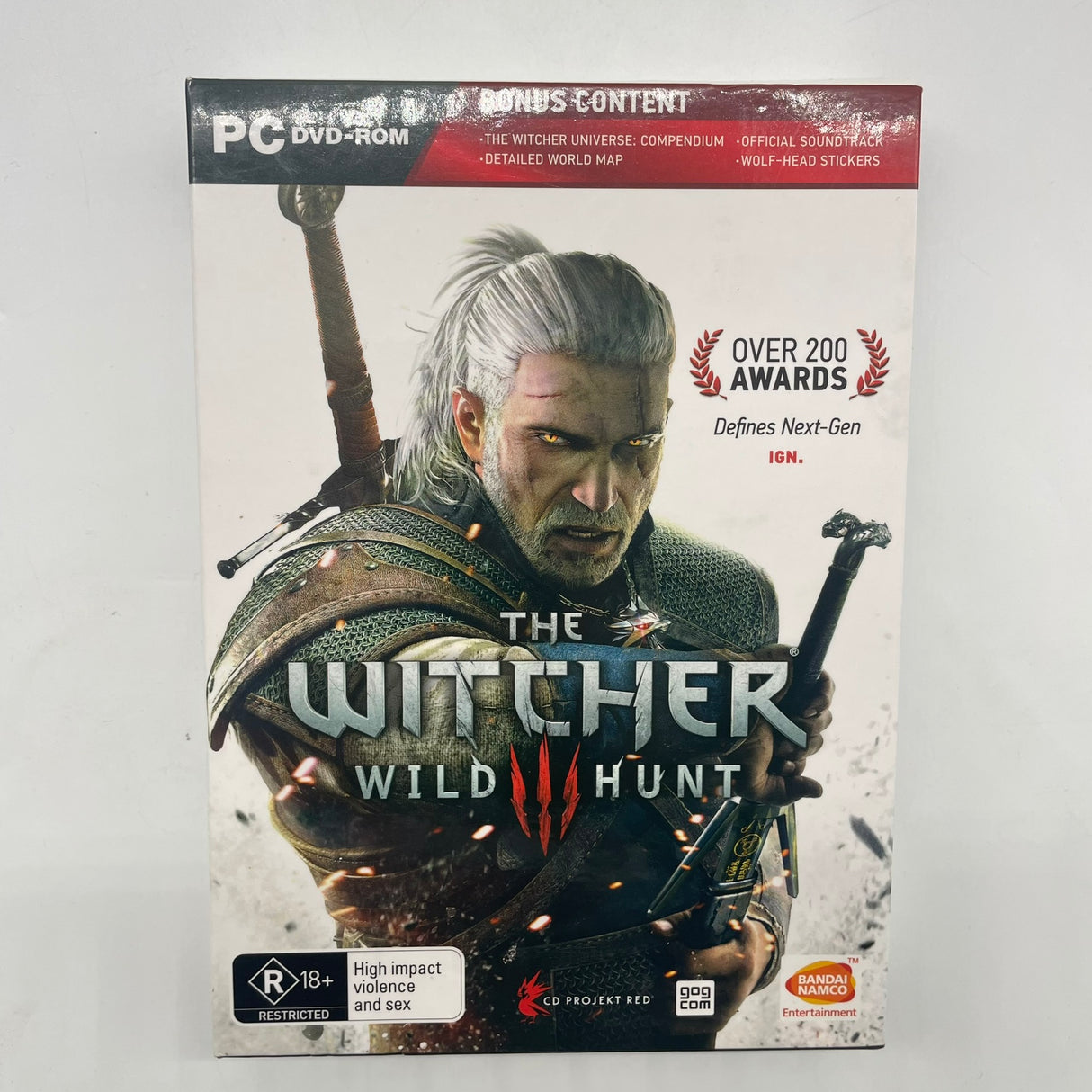 The Witcher 3 III Wild Hunt PC DVD Game Boxed Complete with CD Soundtrack