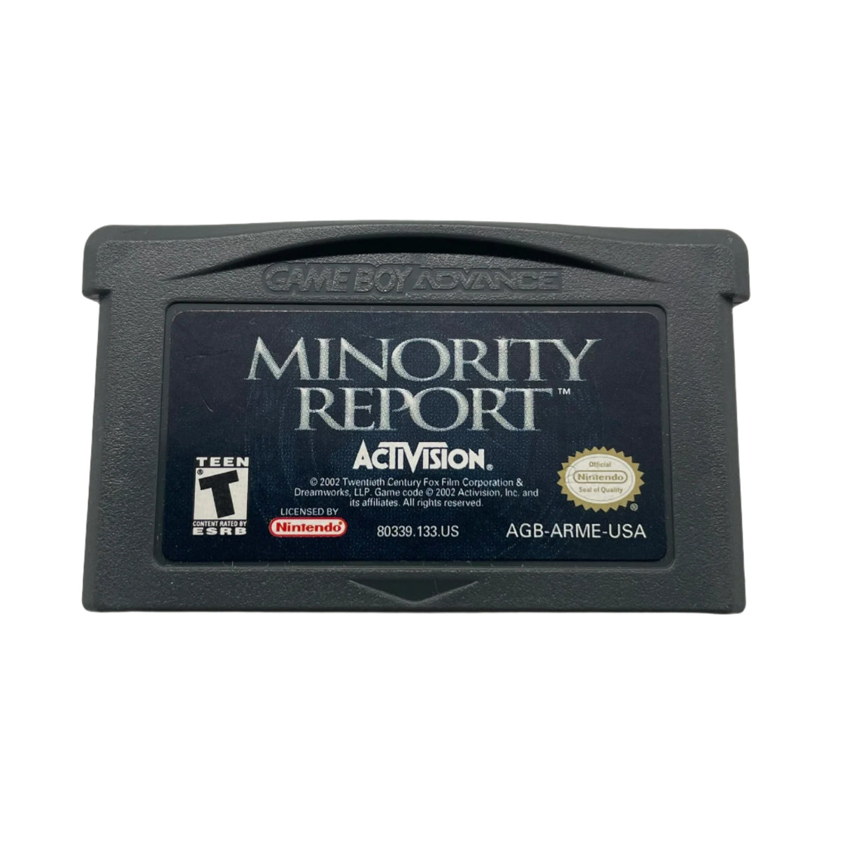 Minority Report Nintendo Game Boy Advance NTSC Game Cartridge Only