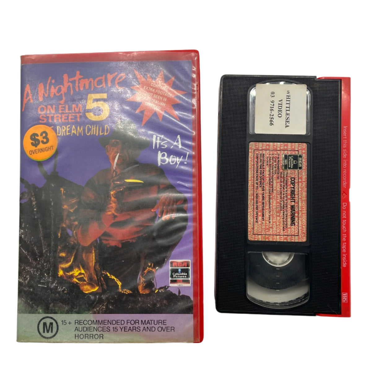 A Nightmare On Elm Street 5: The Dream Child VHS Cassette Tape
