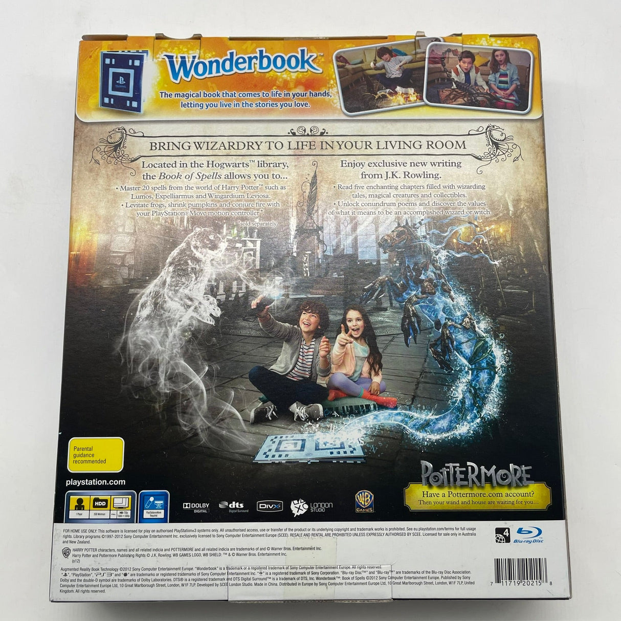 Wonderbook Book of Spells PlayStation 3 PS3 Boxed Game Brand New