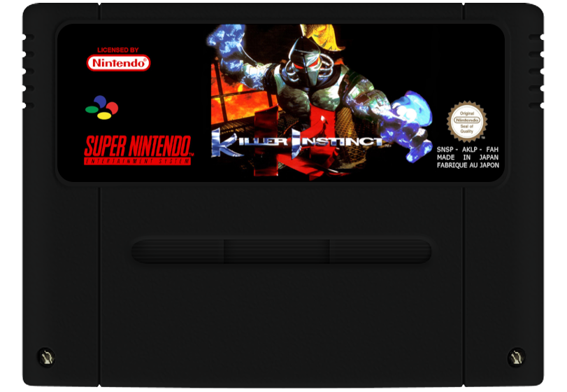 Killer Instinct Super Nintendo Entertainment System SNES Game Cartridge PAL