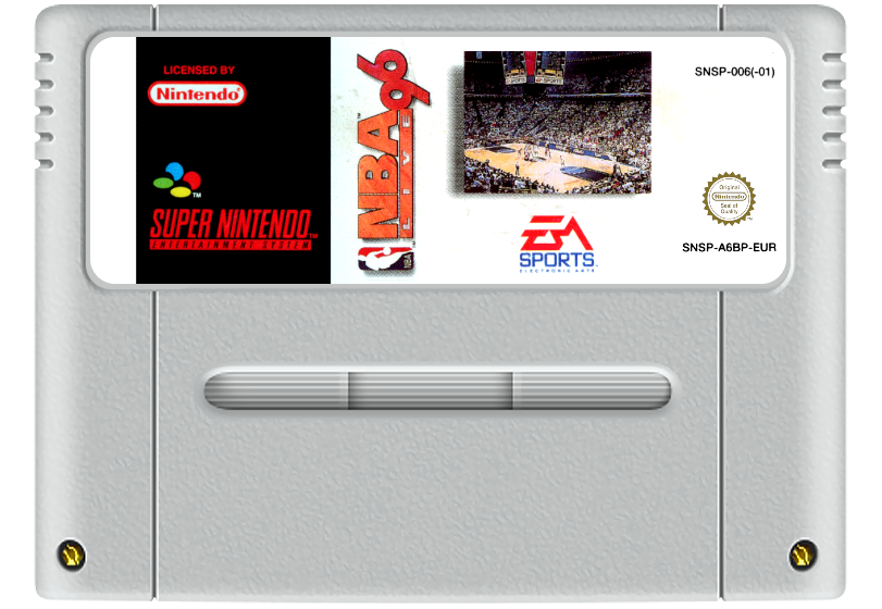 NBA Live 96 Super Nintendo Entertainment System SNES Game Cartridge PAL