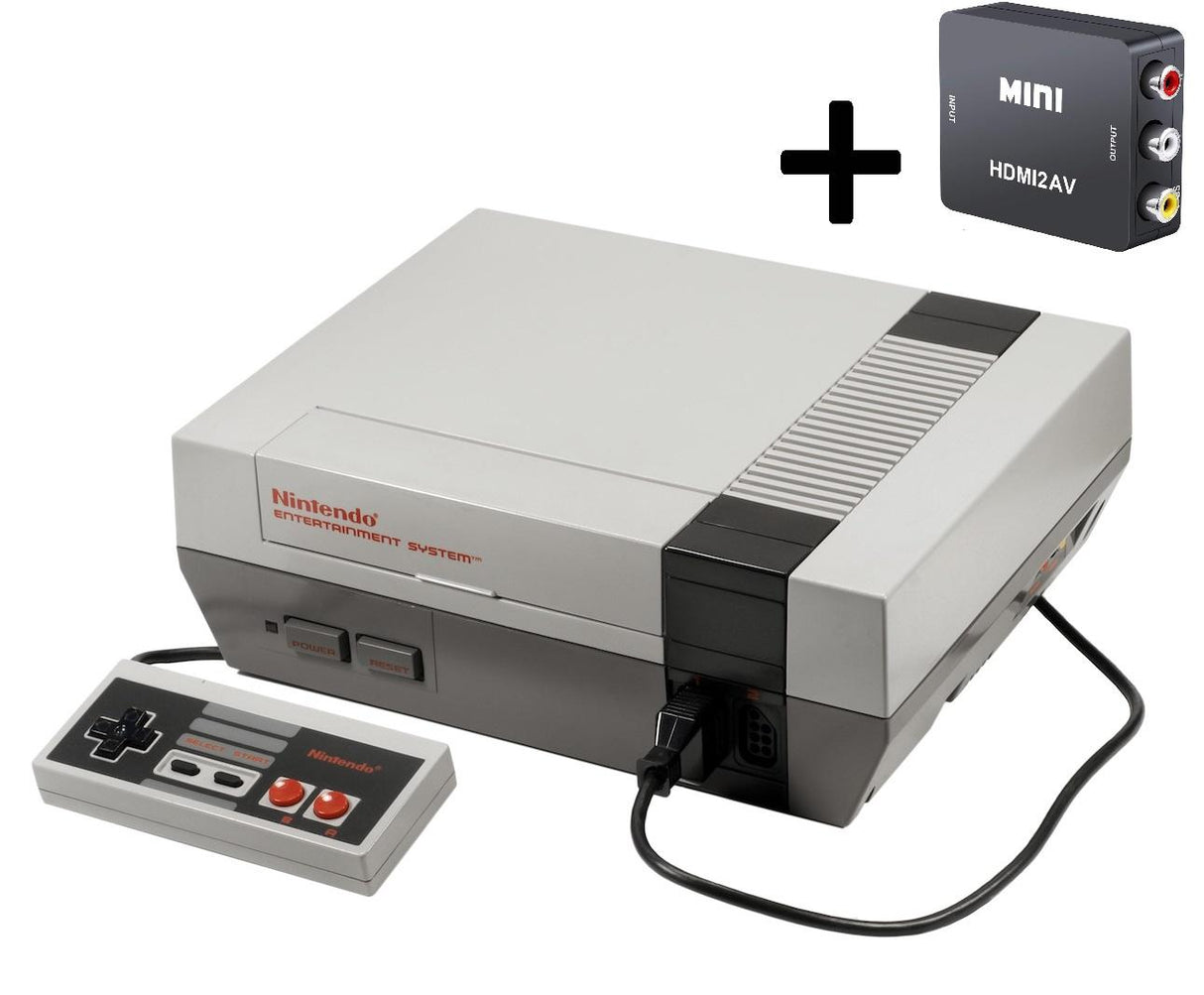 Nintendo Entertainment System (NES) Complete Console (PAL) + HDMI Convertor