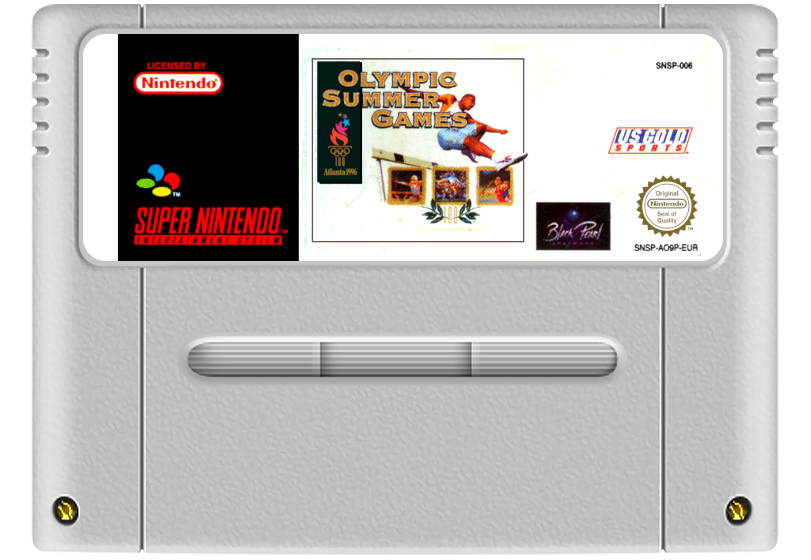 Olympic Summer Games Super Nintendo Entertainment System SNES Game Cartridge PAL